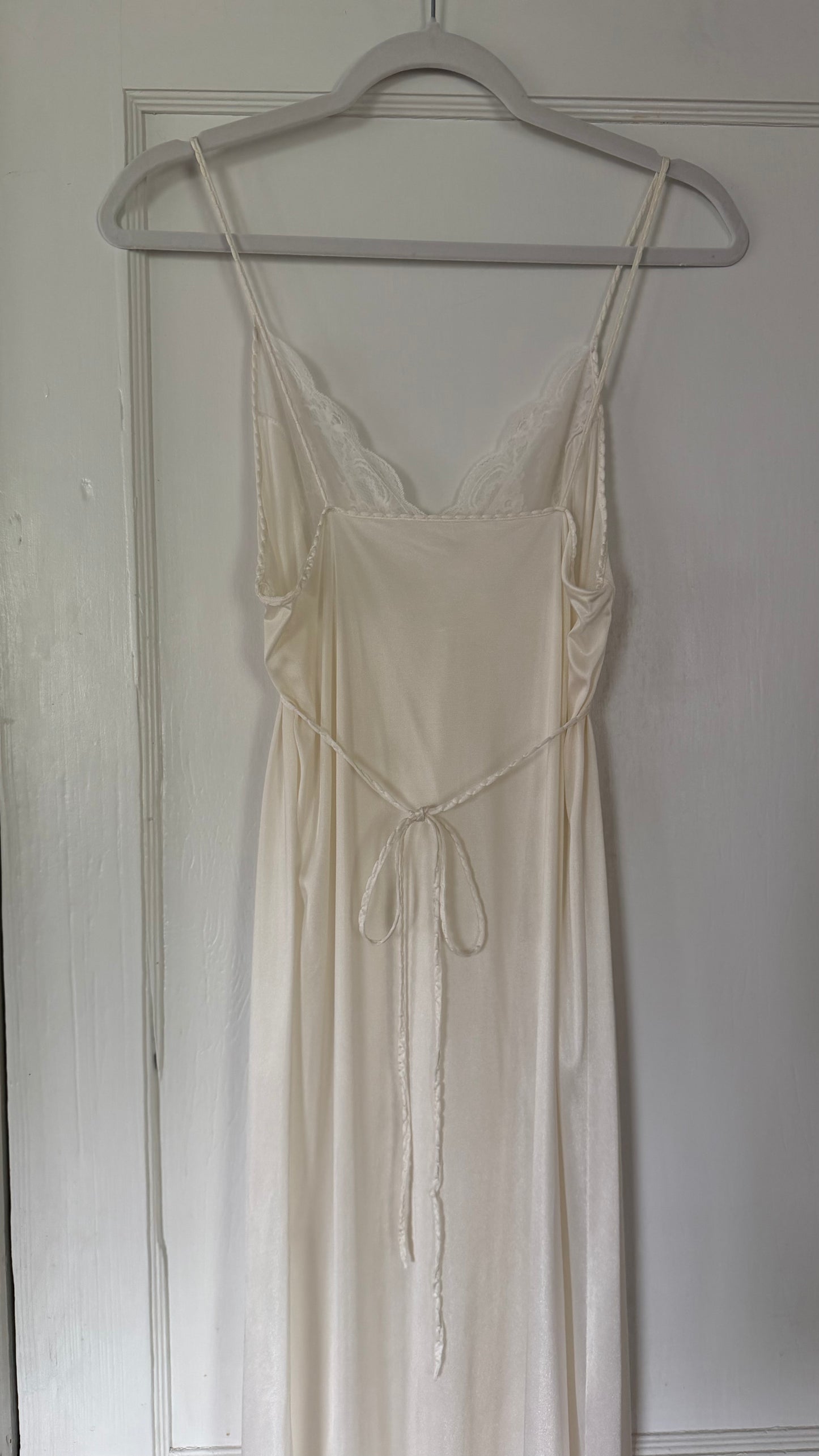 Tie-Back Slip & Longsleeve Robe Peignoir Set