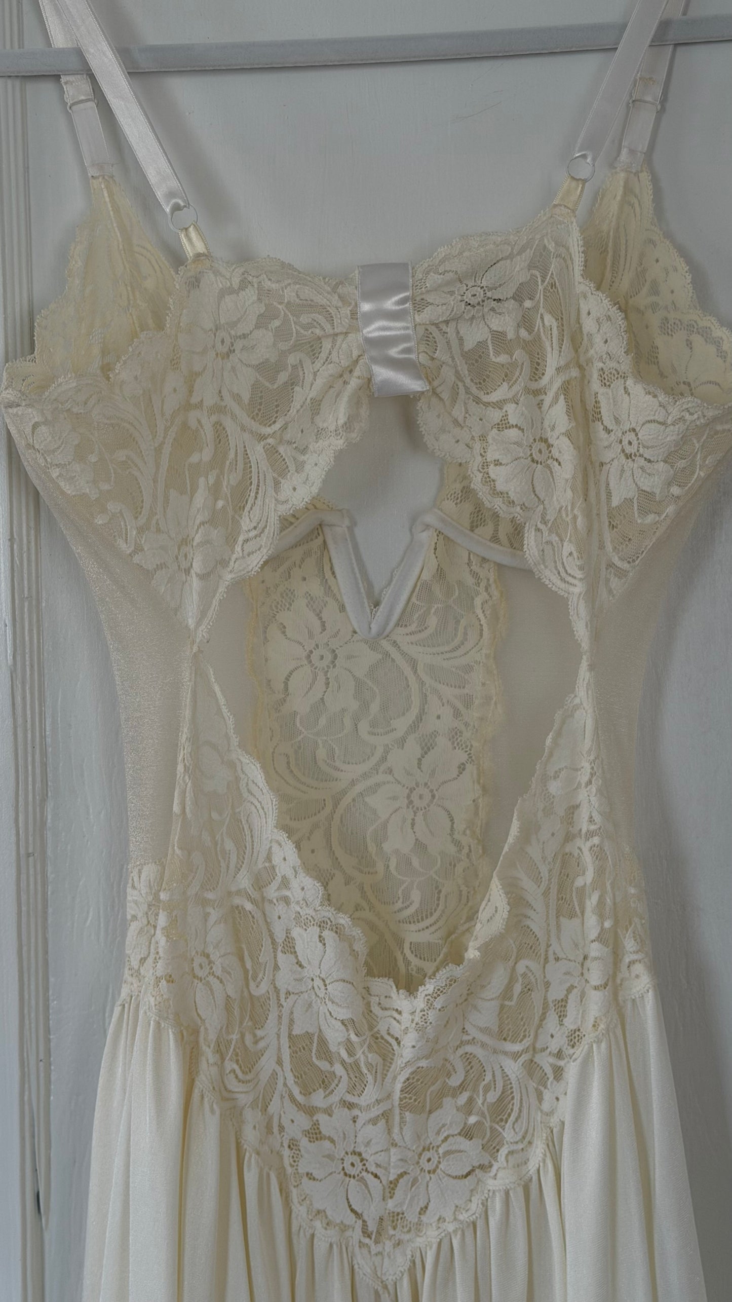 Rare Corset Lace-Detail Bridal Slip