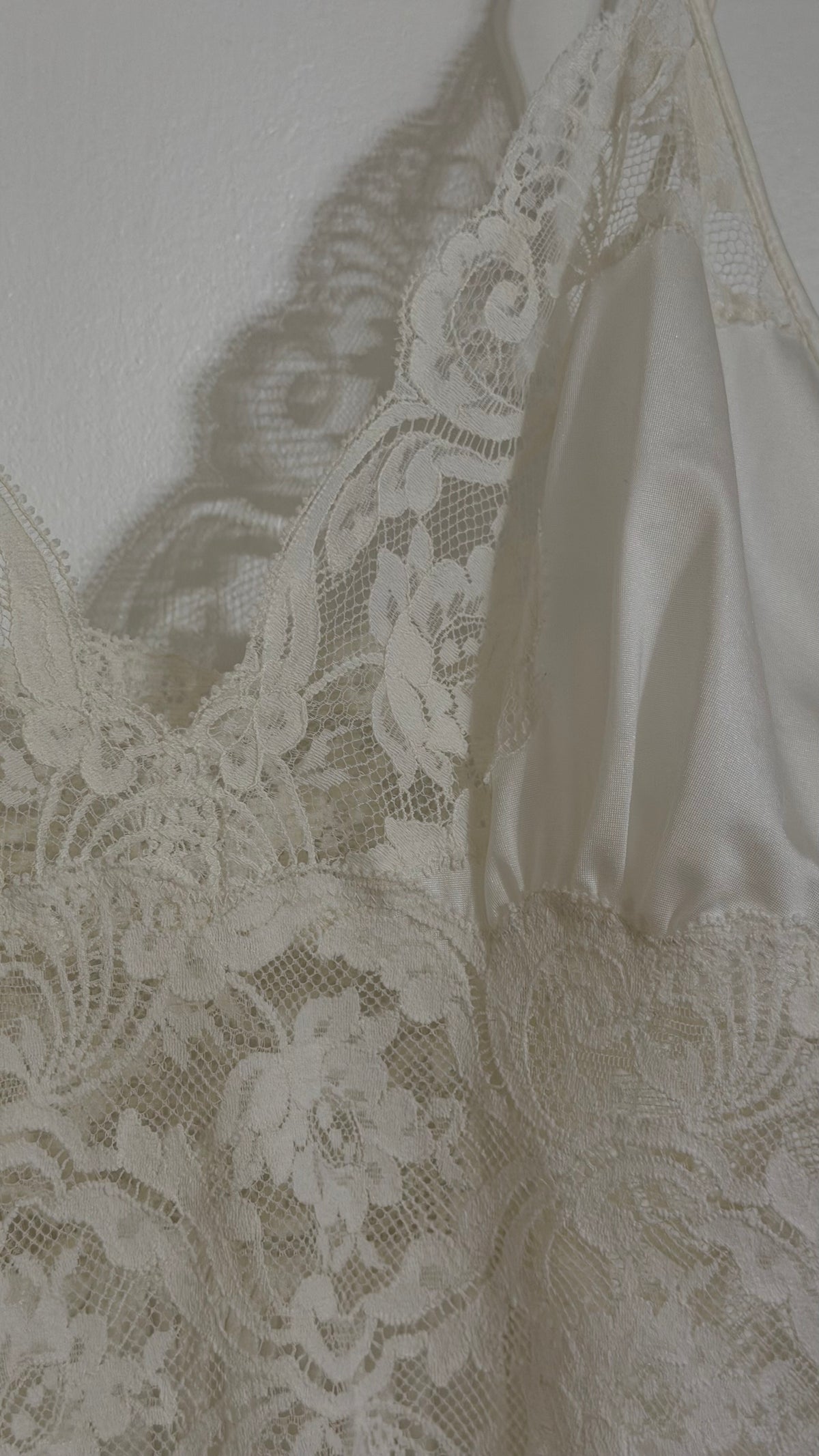Lace Detail Low-Back Maxi Slip
