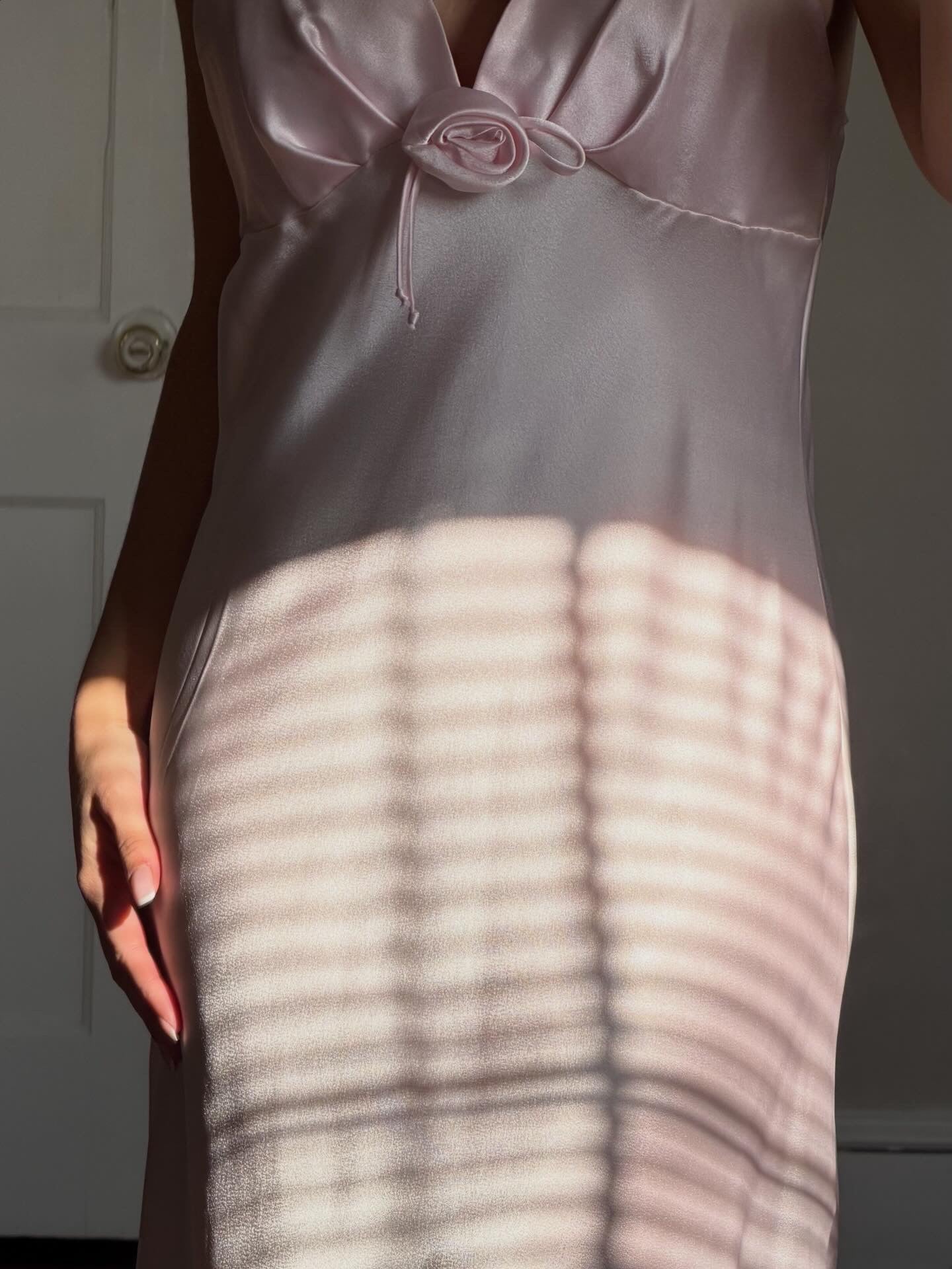 Deadstock Pink Satin Slip Dress
