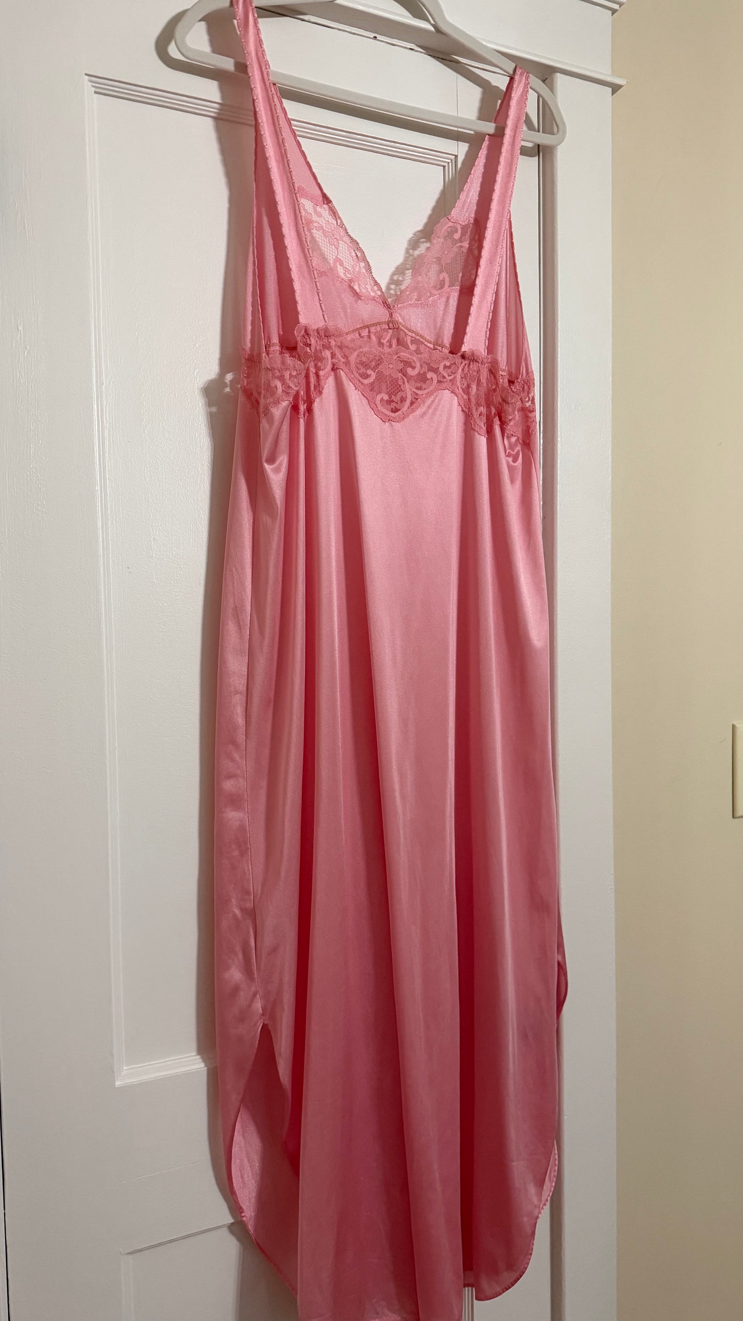 Pink Lace Detail Slip