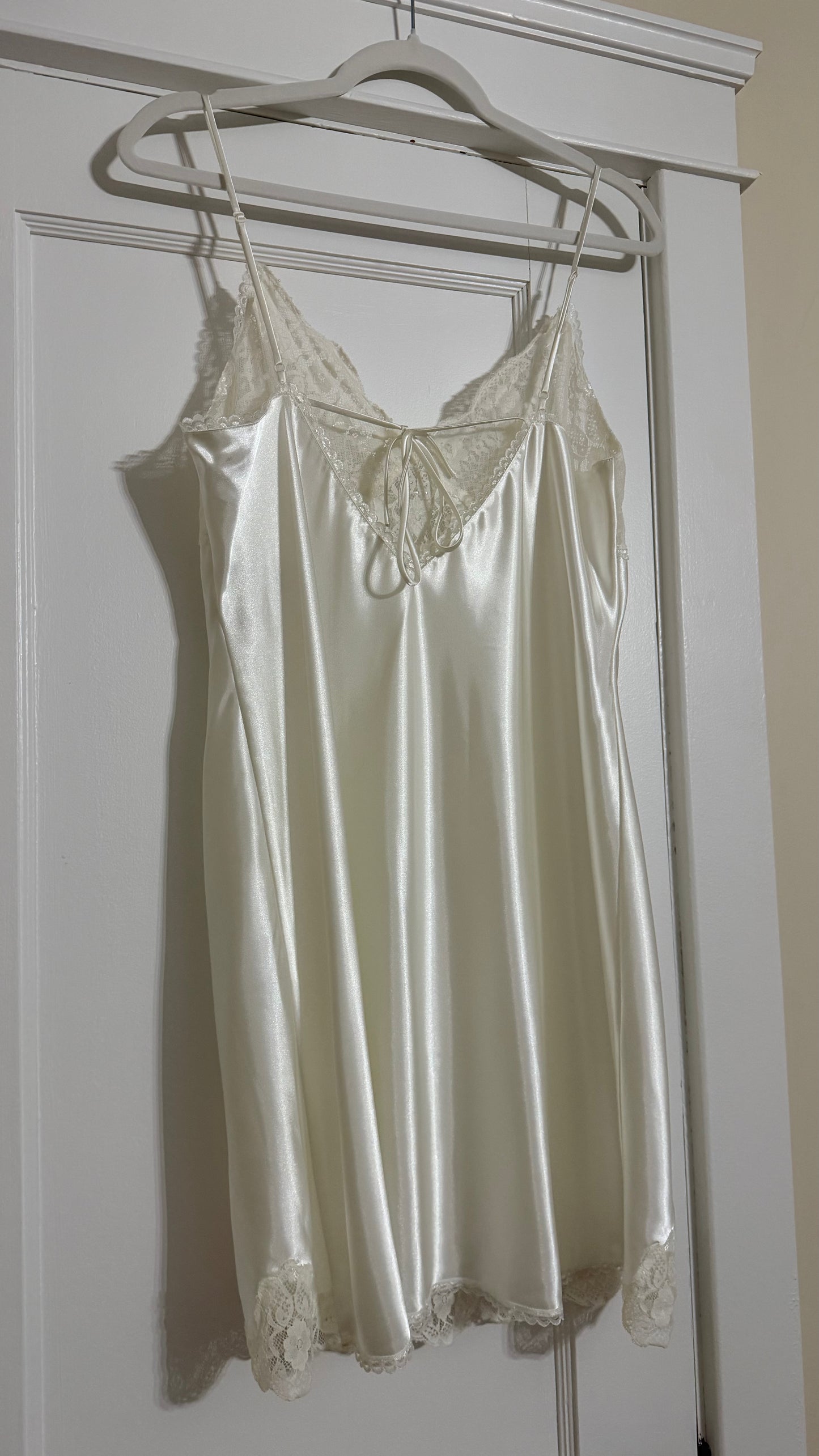Lace Detail Ivory Mini Slip