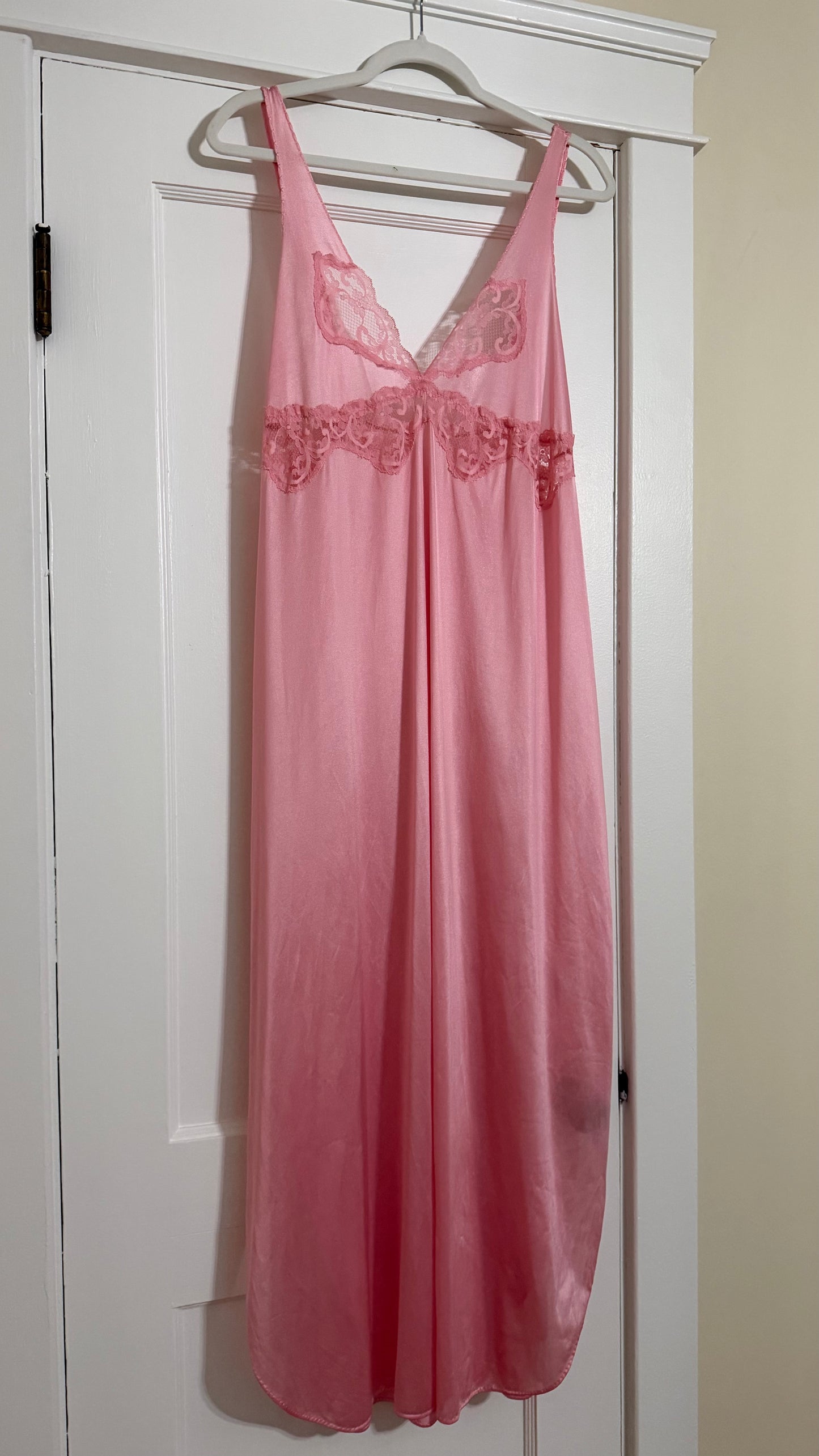 Pink Lace Detail Slip