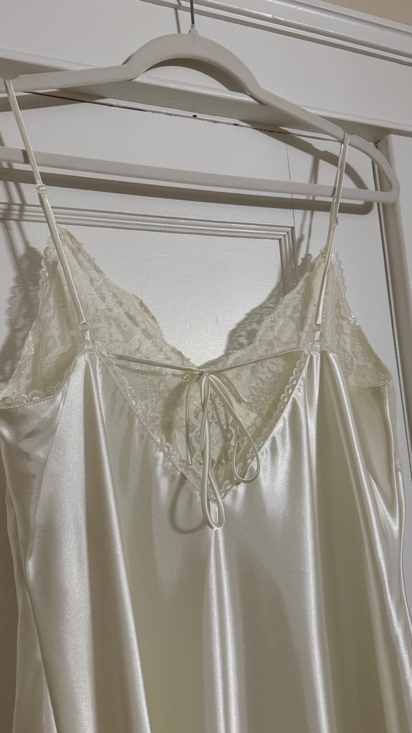 Lace Detail Ivory Mini Slip