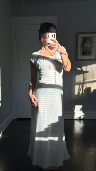 50s/60s Baby Blue Bias Cut Slip