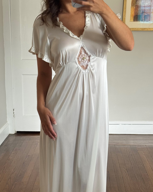 Rare Tom Bezduda Ruffle Sleeve Slip Dress