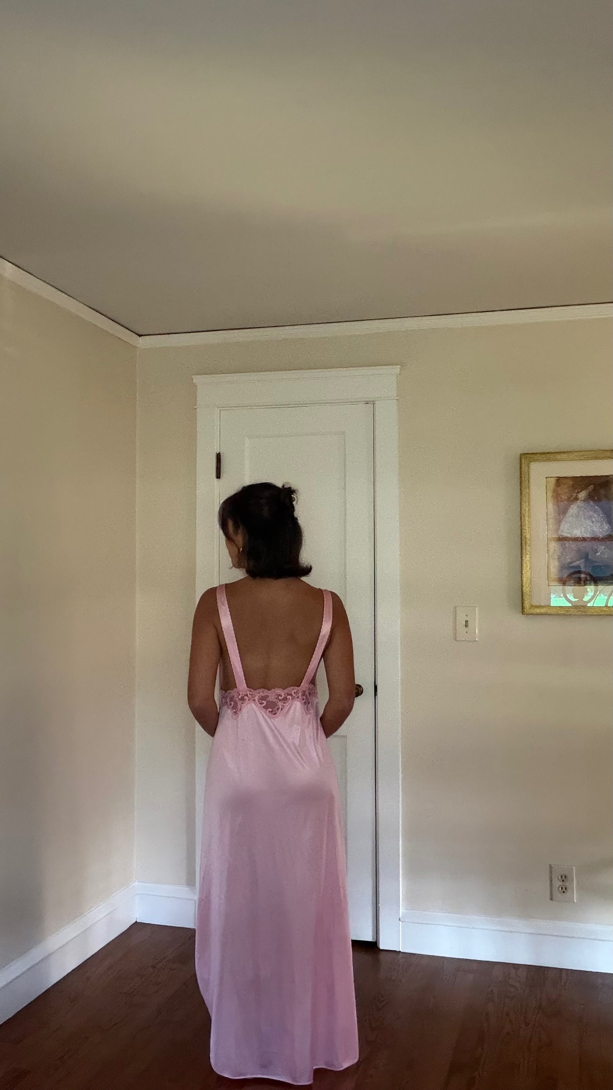 Pink Lace Detail Slip