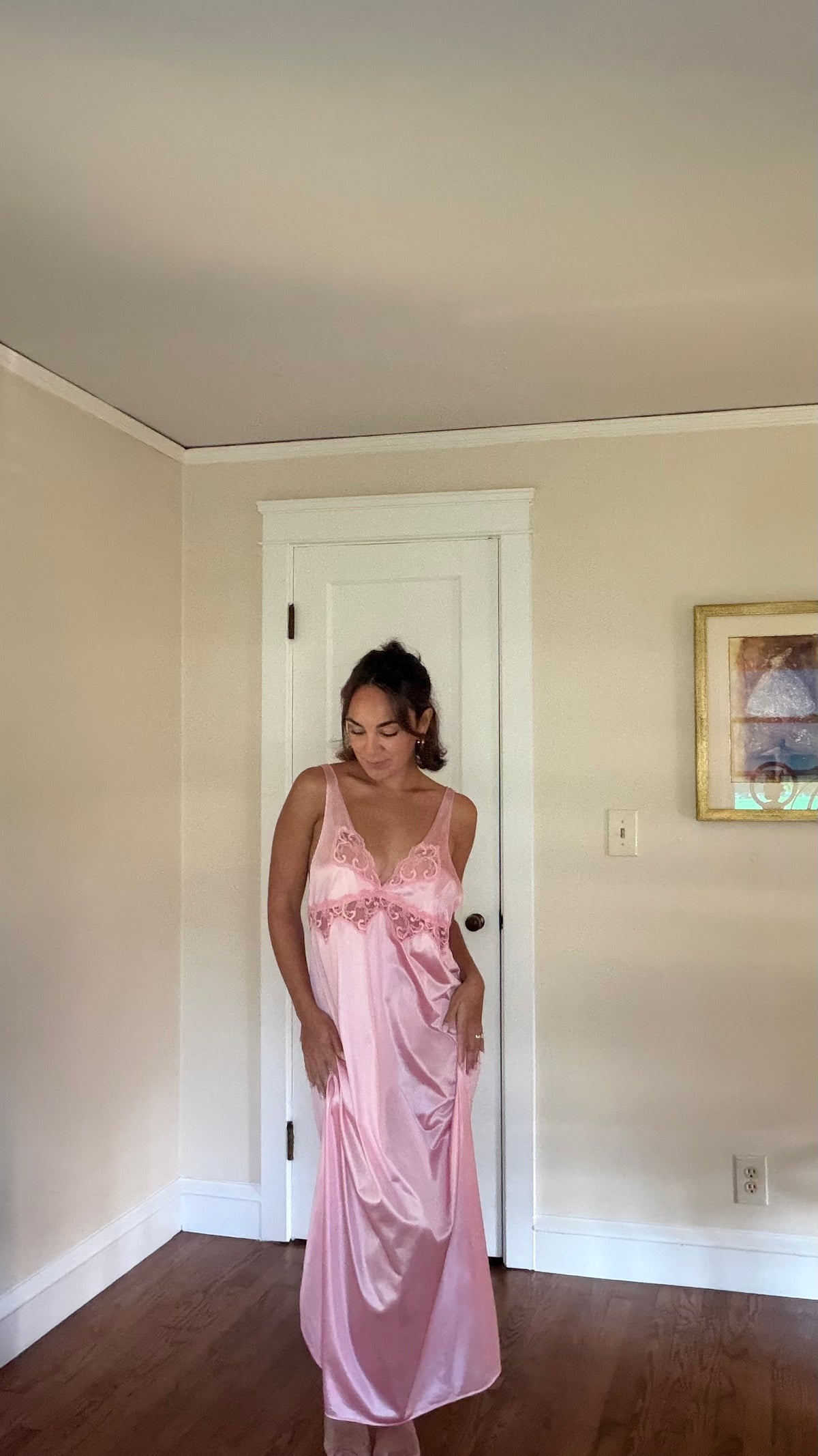 Pink Lace Detail Slip