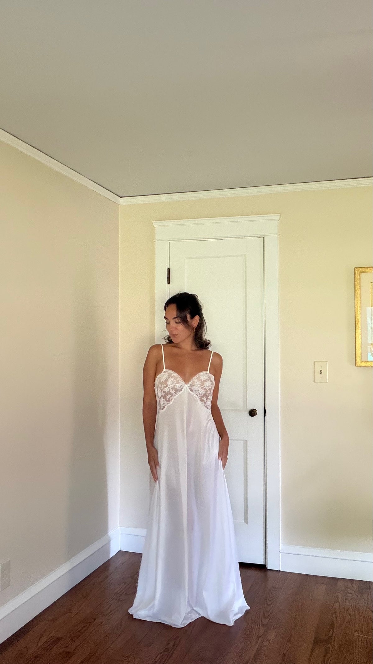 Lace-Detail Peignoir Set