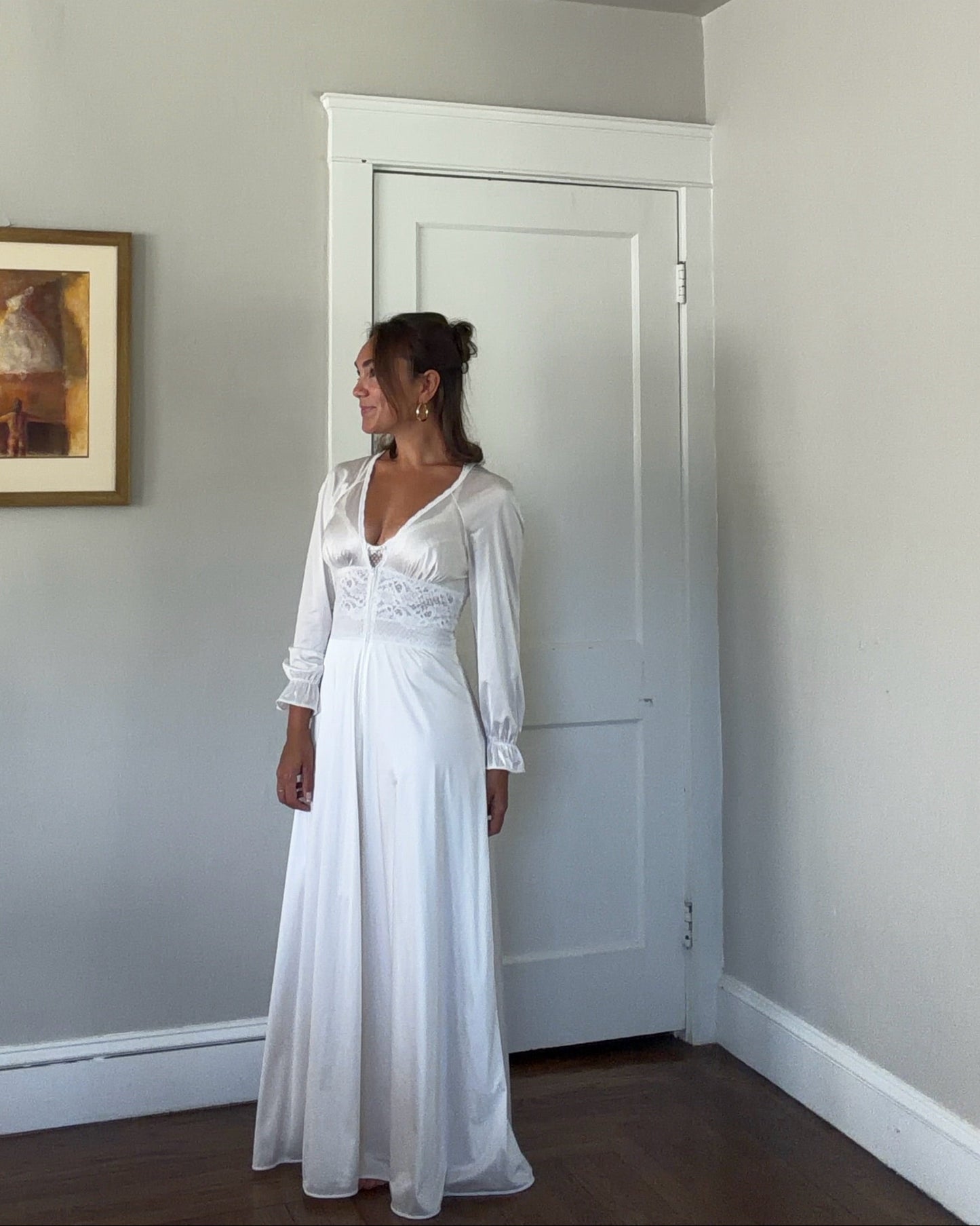 Lace Maxi Slip & Peignoir Set