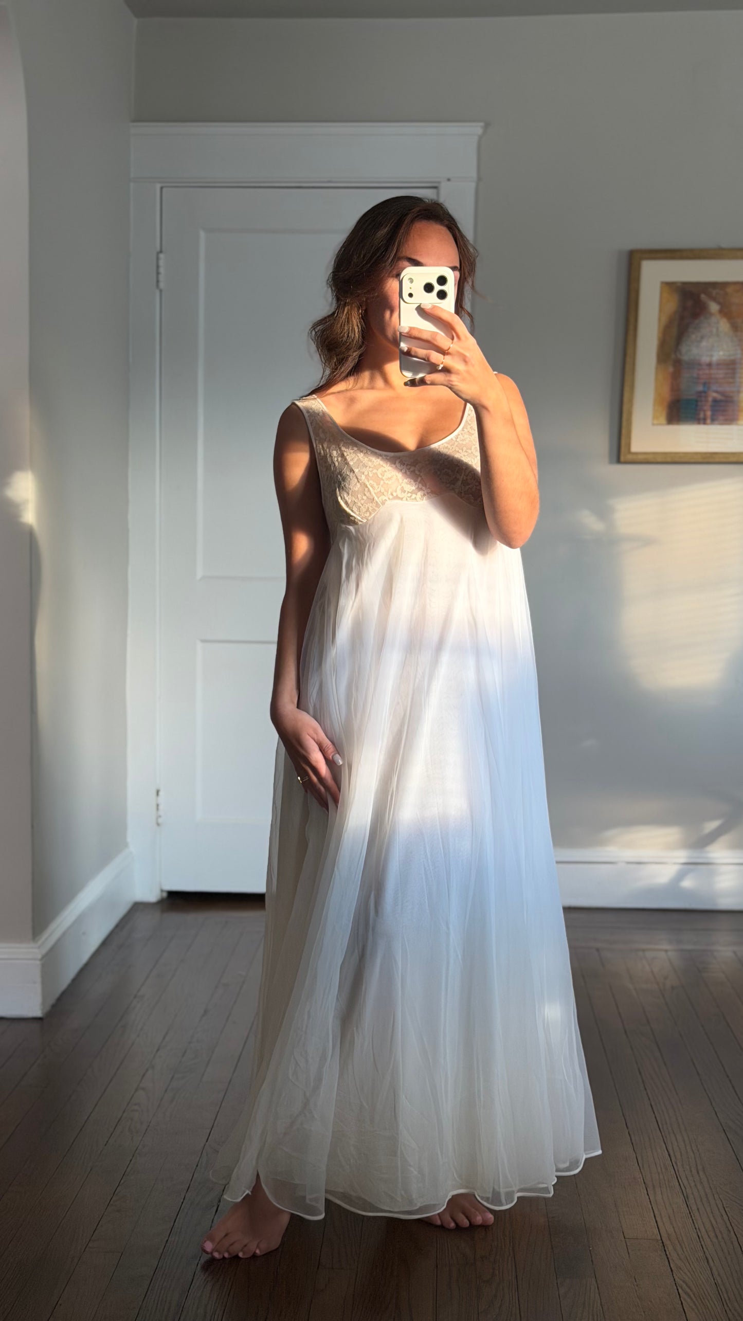 Babydoll Lace Detail Slip Dress