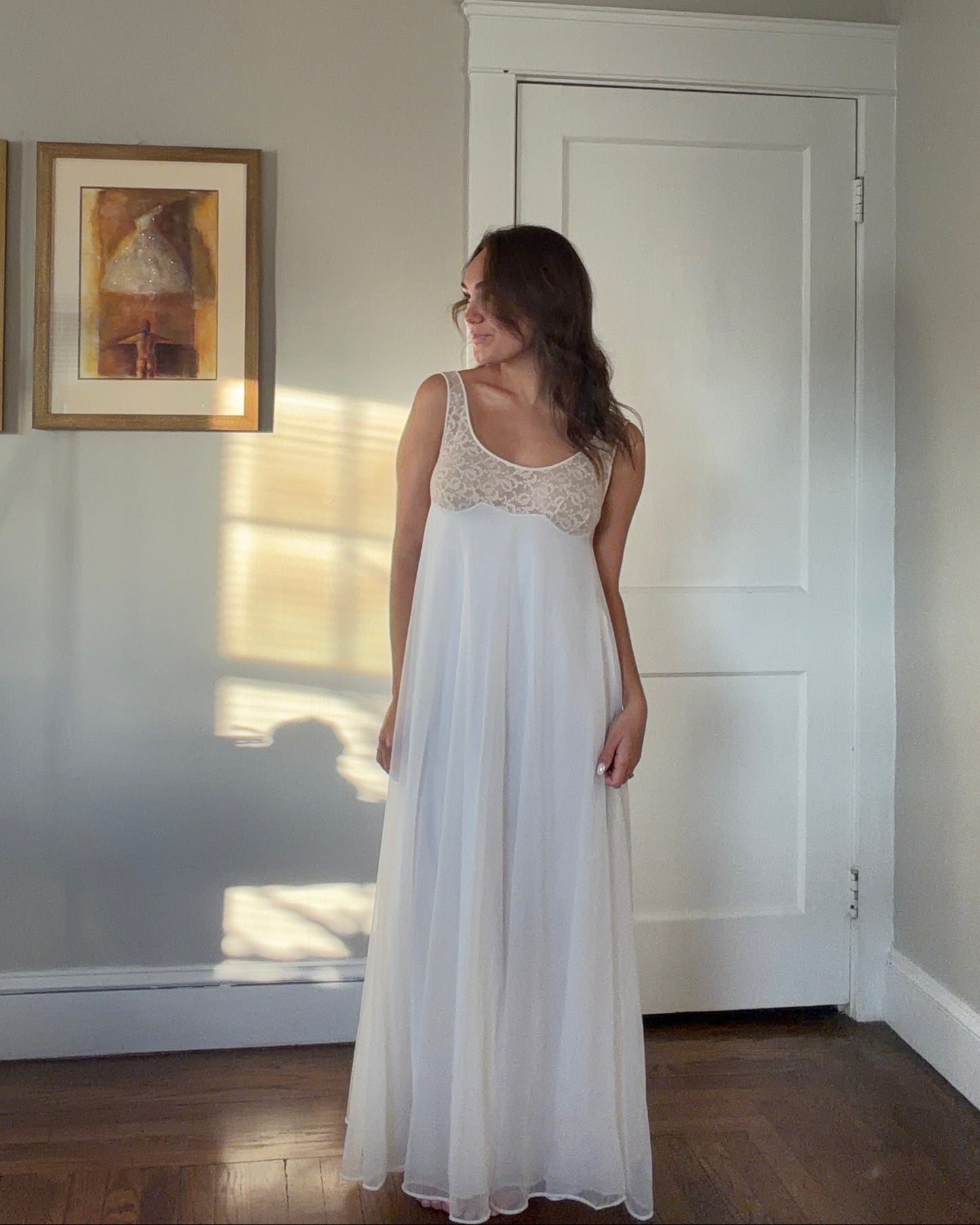 Babydoll Lace Detail Slip Dress