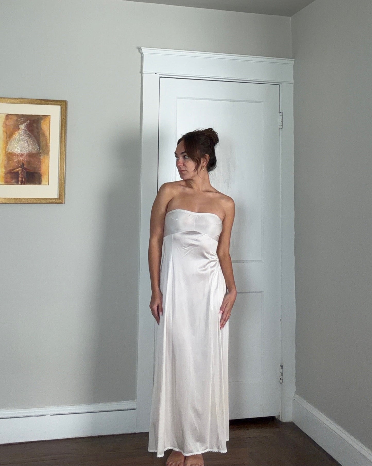 Vanity Fair Strapless Slip Dress