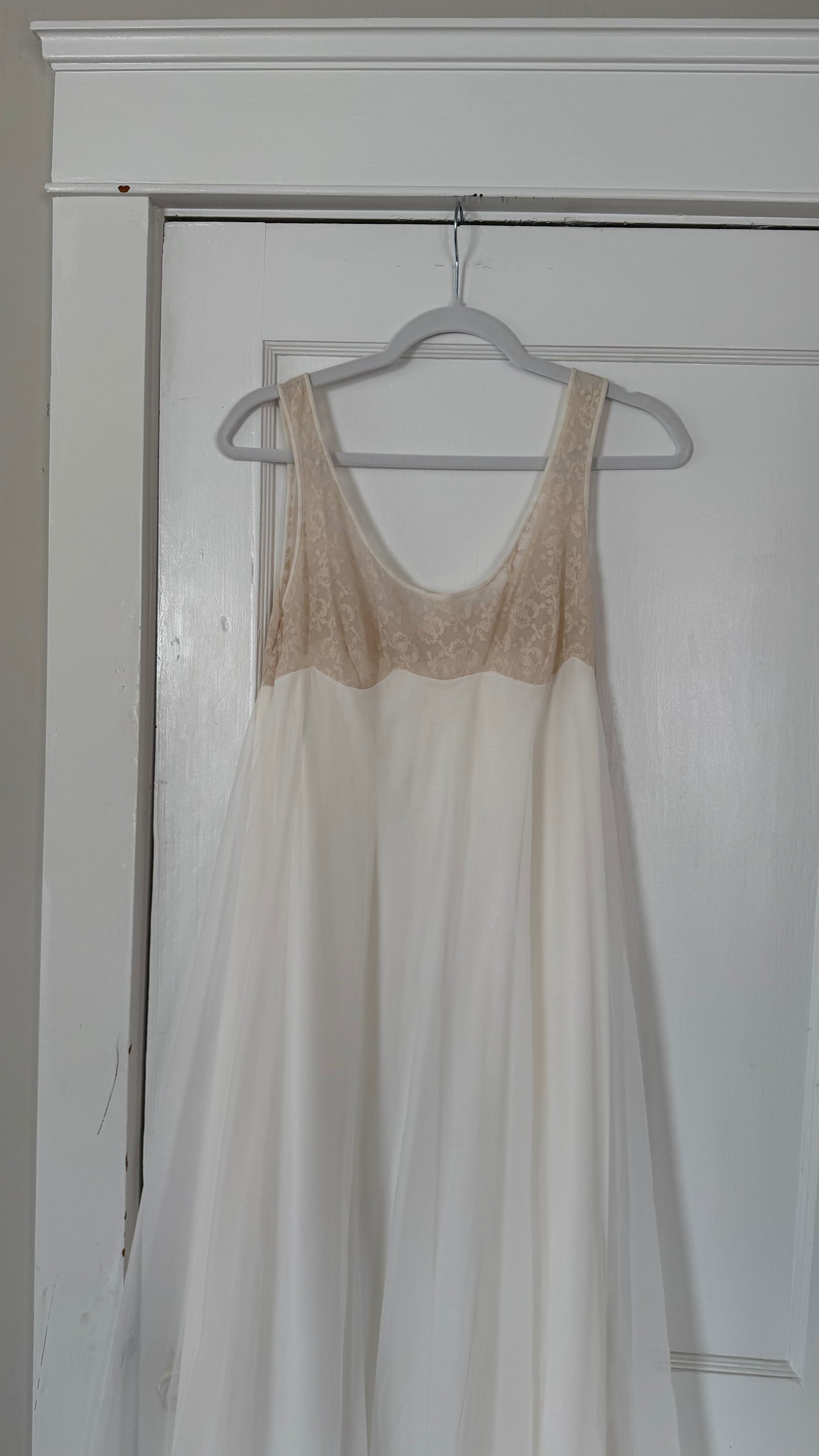 Babydoll Lace Detail Slip Dress