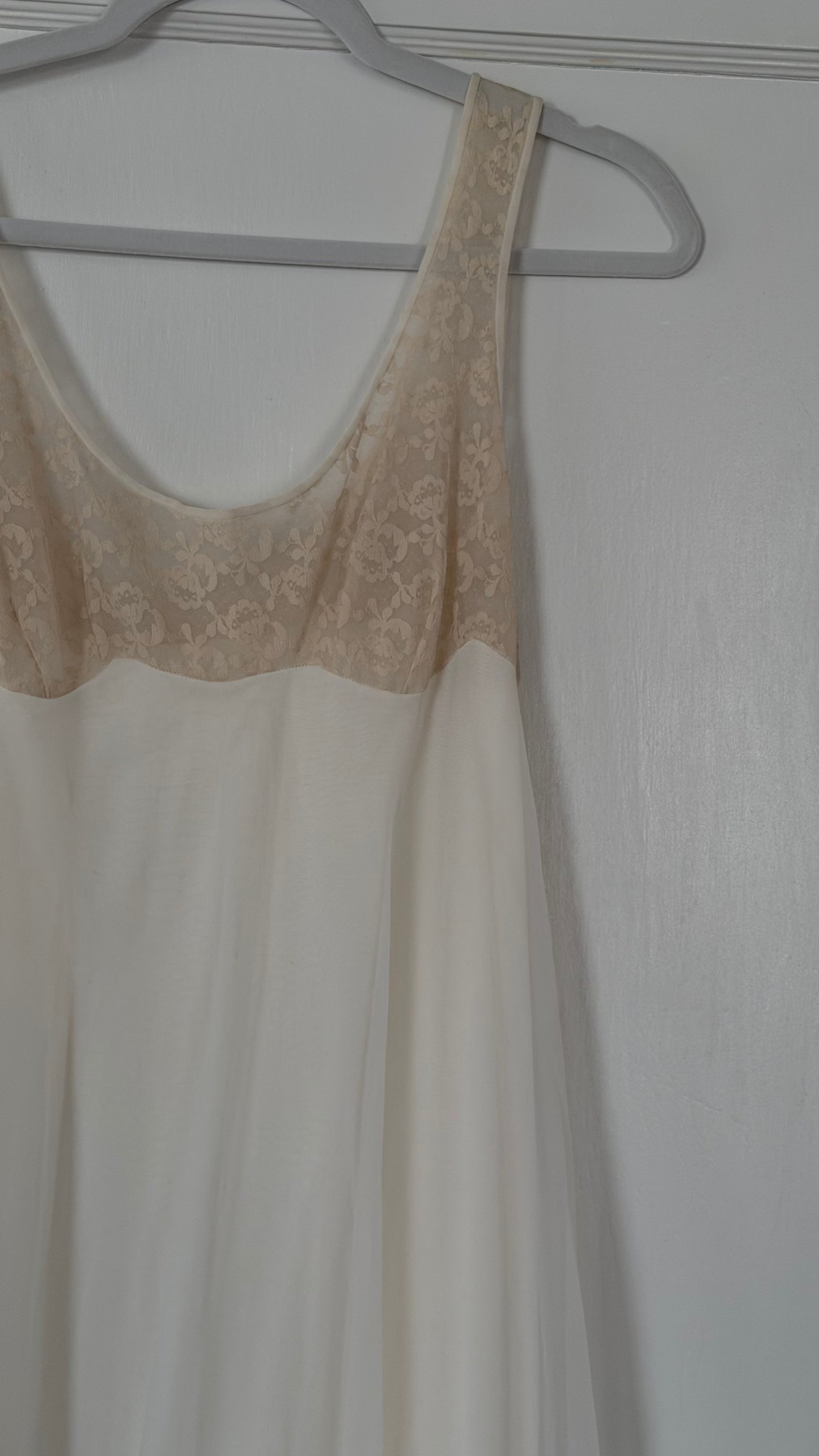 Babydoll Lace Detail Slip Dress