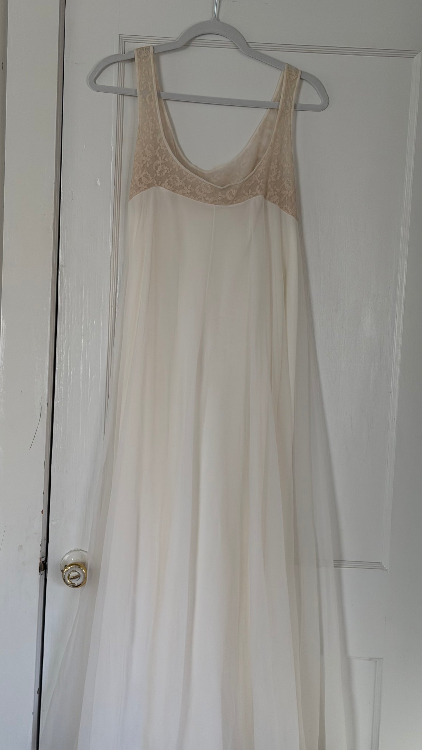 Babydoll Lace Detail Slip Dress