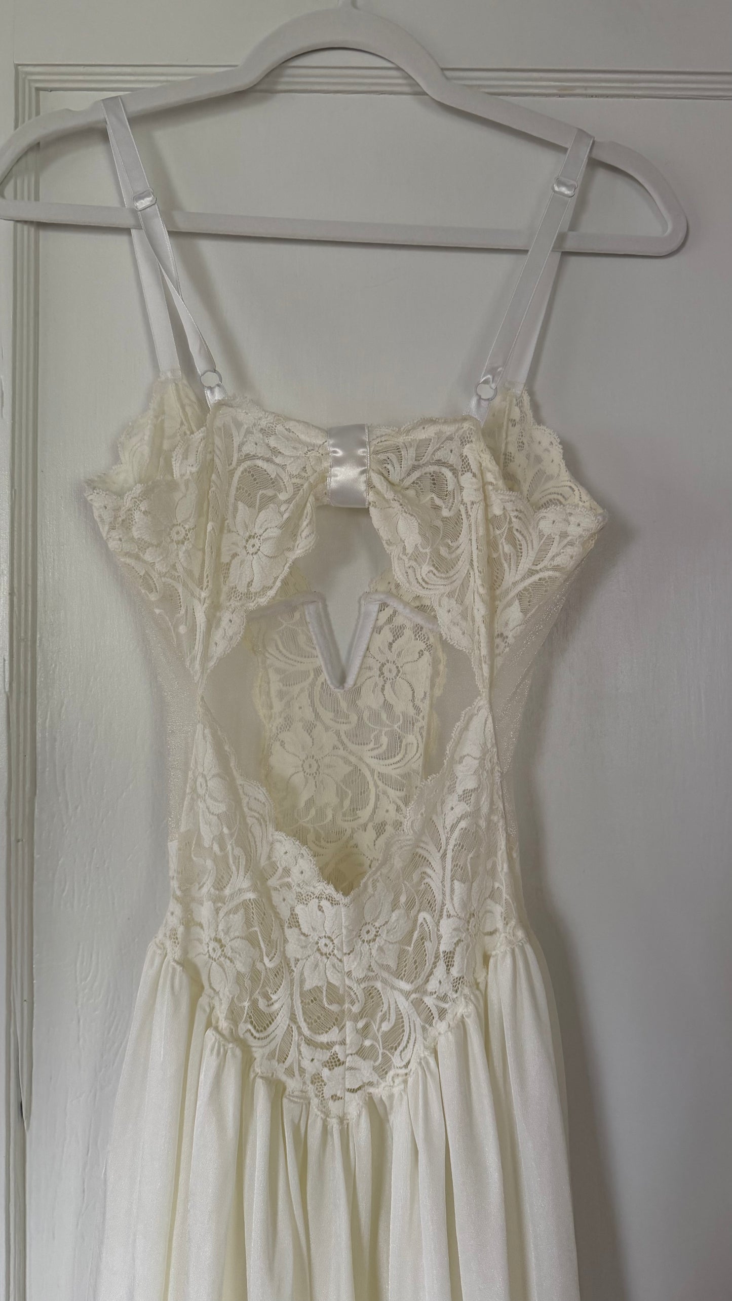 Rare Corset Lace-Detail Bridal Slip