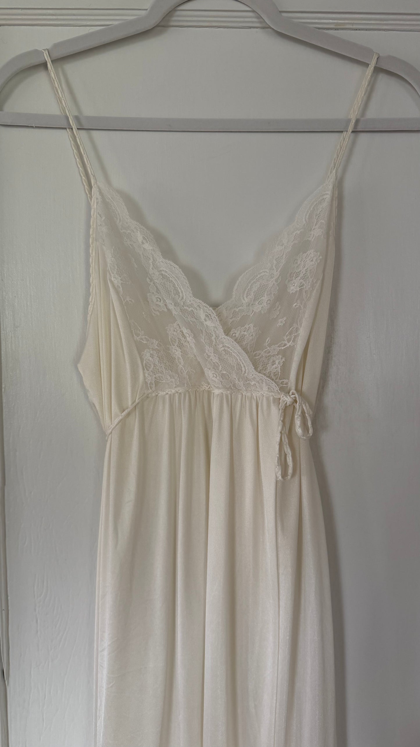 Tie-Back Slip & Longsleeve Robe Peignoir Set