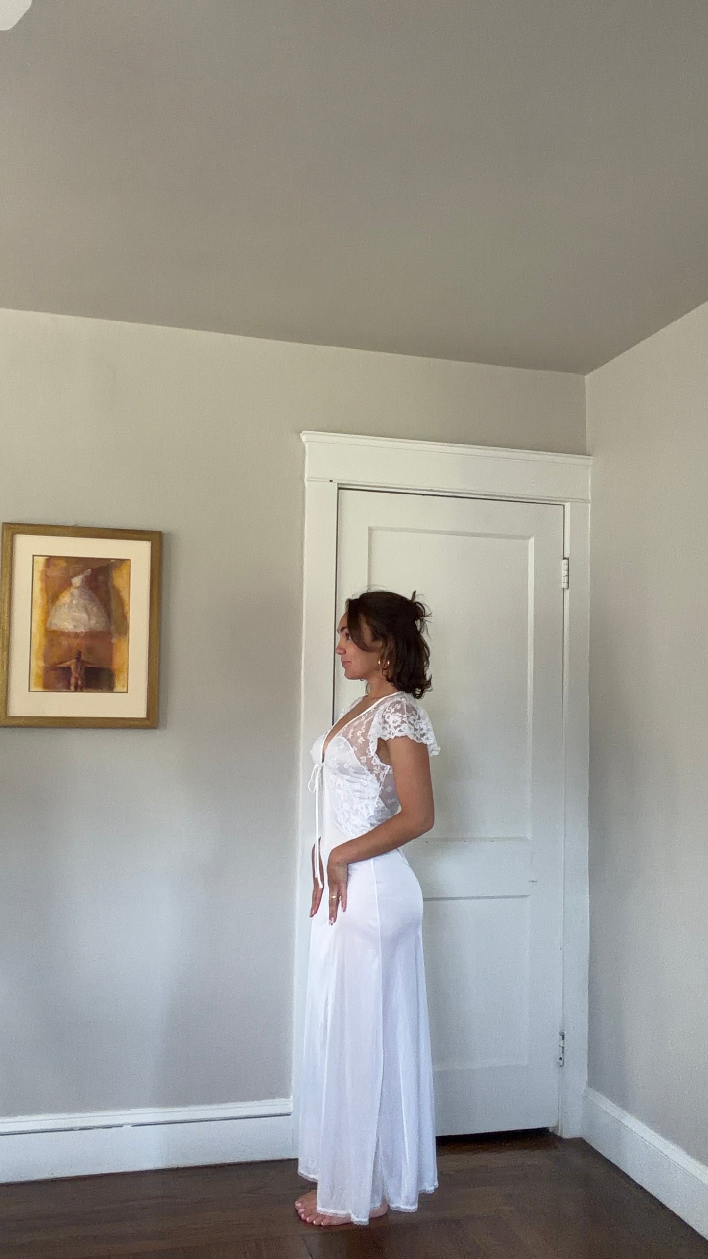 Rare White Lace Detail Slip Dress