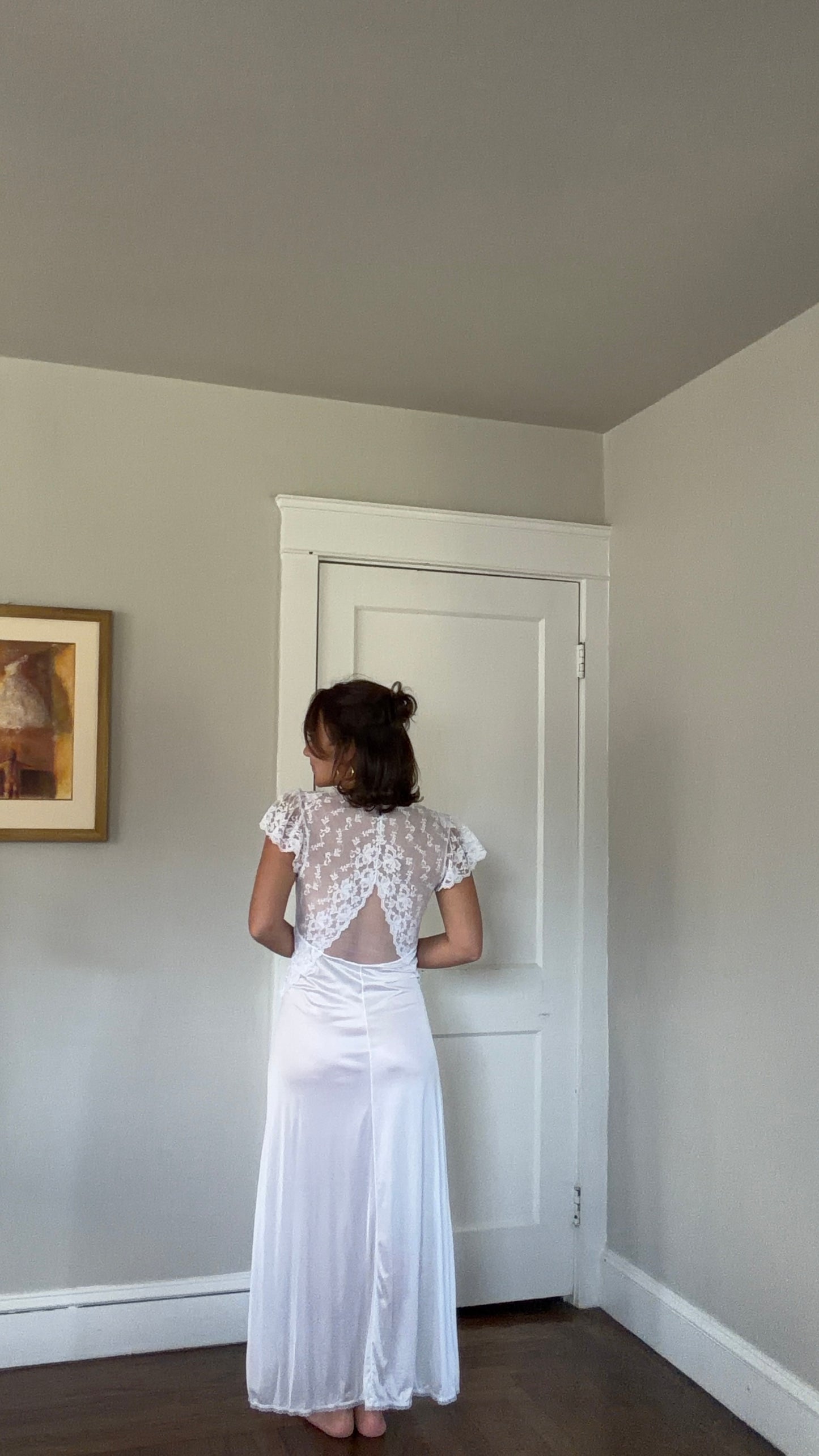 Rare White Lace Detail Slip Dress