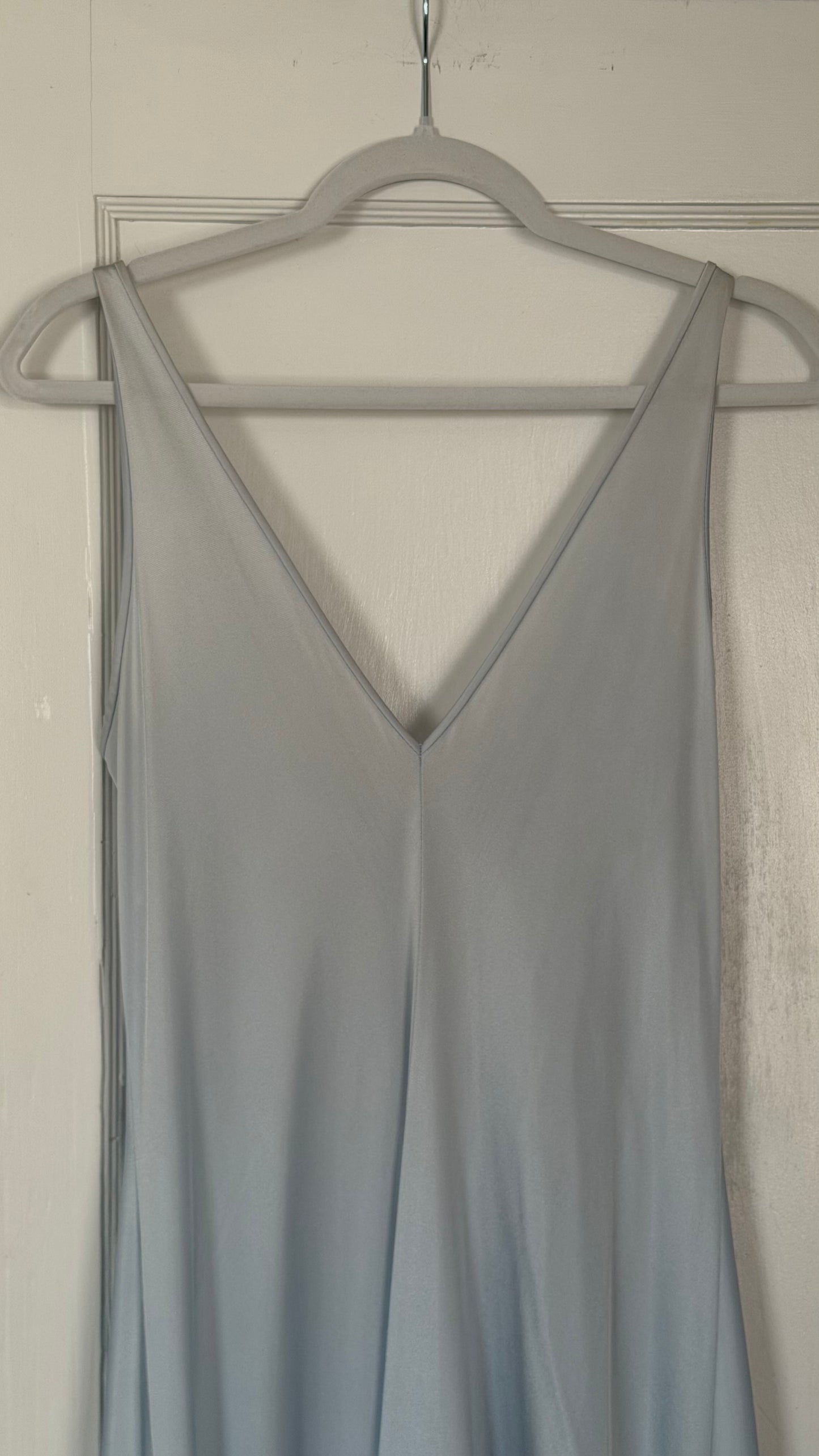 Olga Sky Blue Keyhole Slip Dress