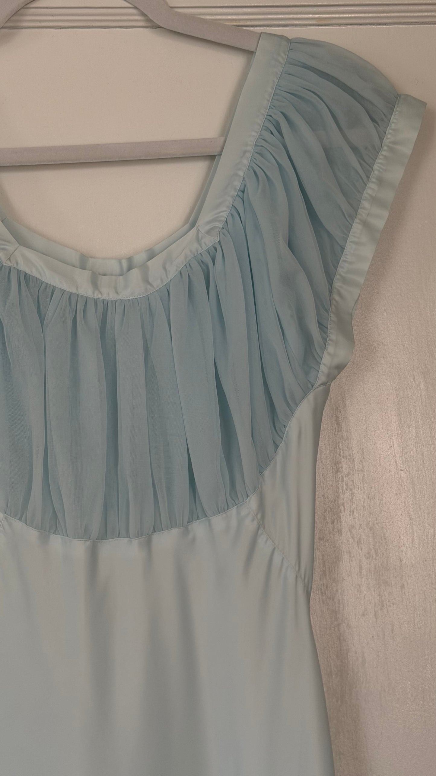50s/60s Baby Blue Bias Cut Slip