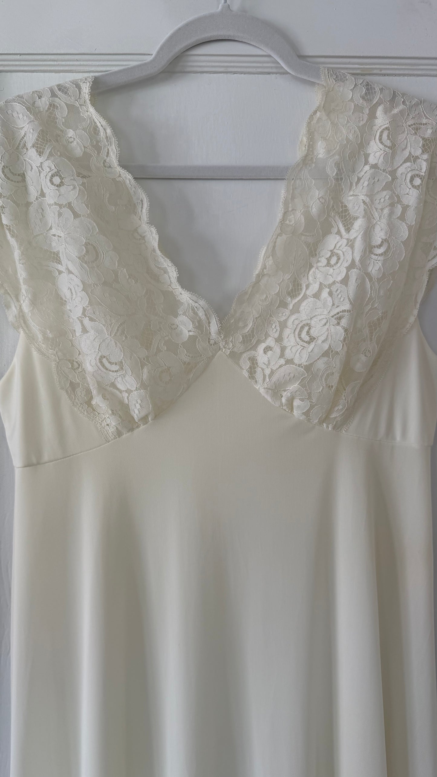 Ivory Lace Cap Sleeve Slip