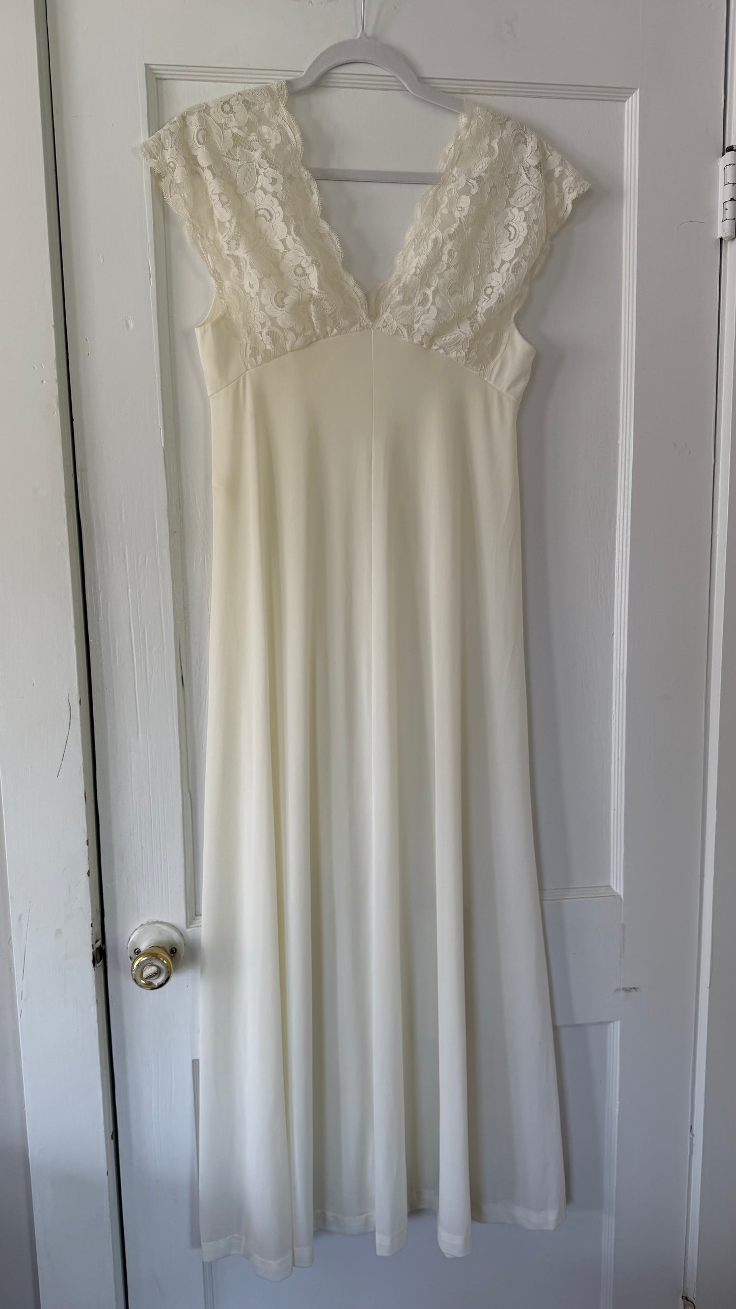 Ivory Lace Cap Sleeve Slip