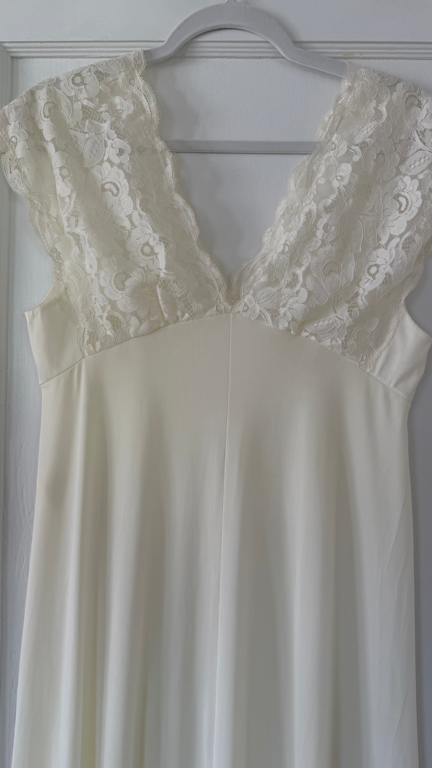 Ivory Lace Cap Sleeve Slip