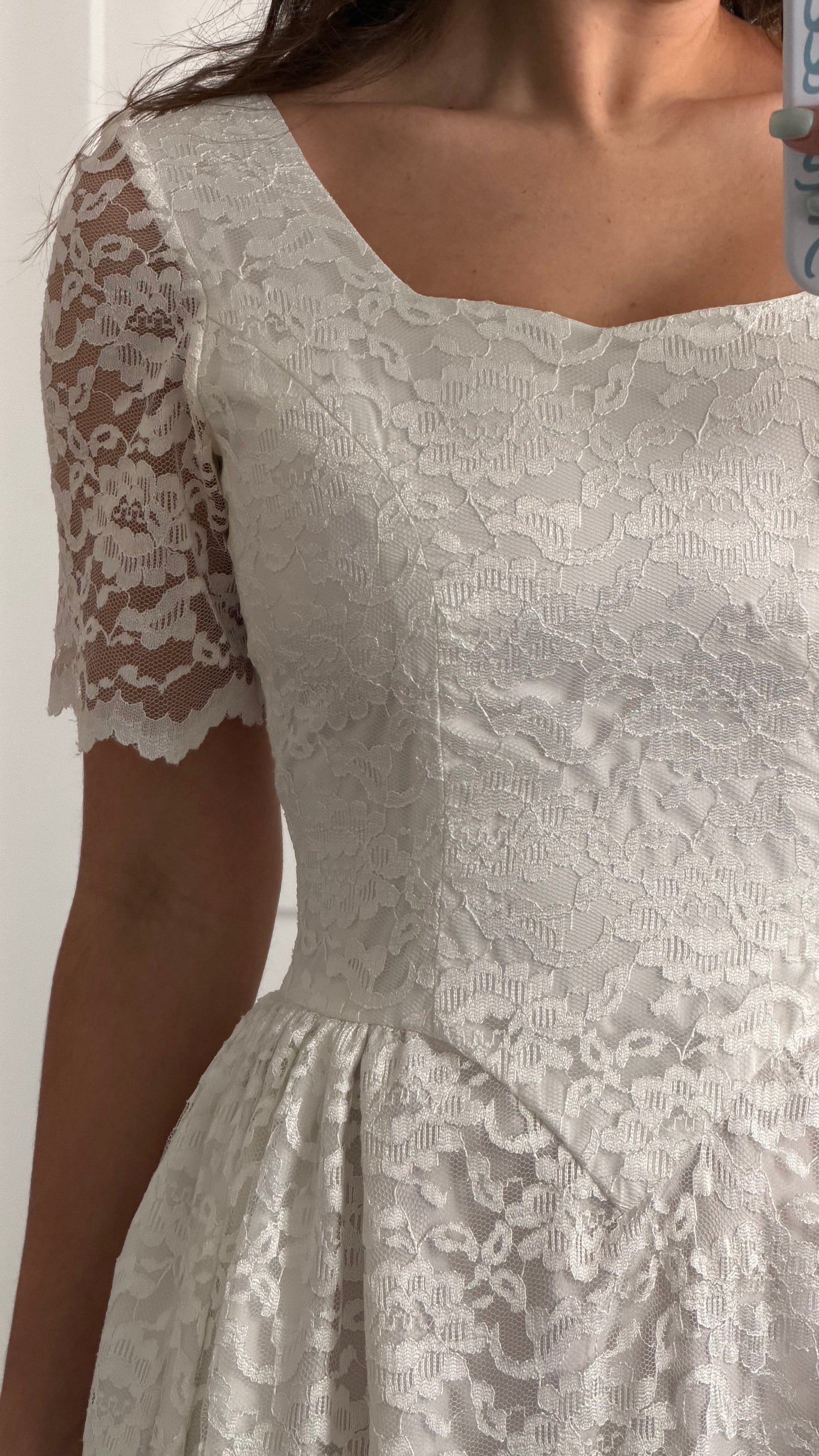 Basque Waist Lace Dress