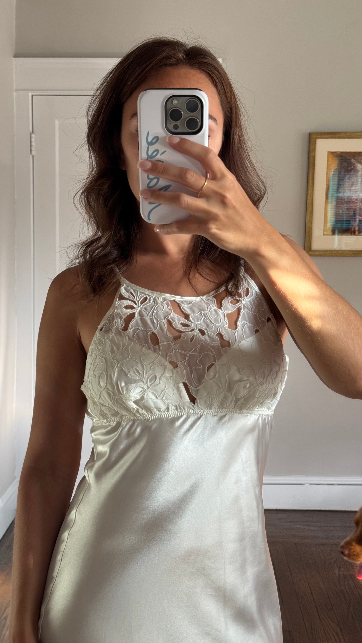 90s Cutout Overlay Flora Slip