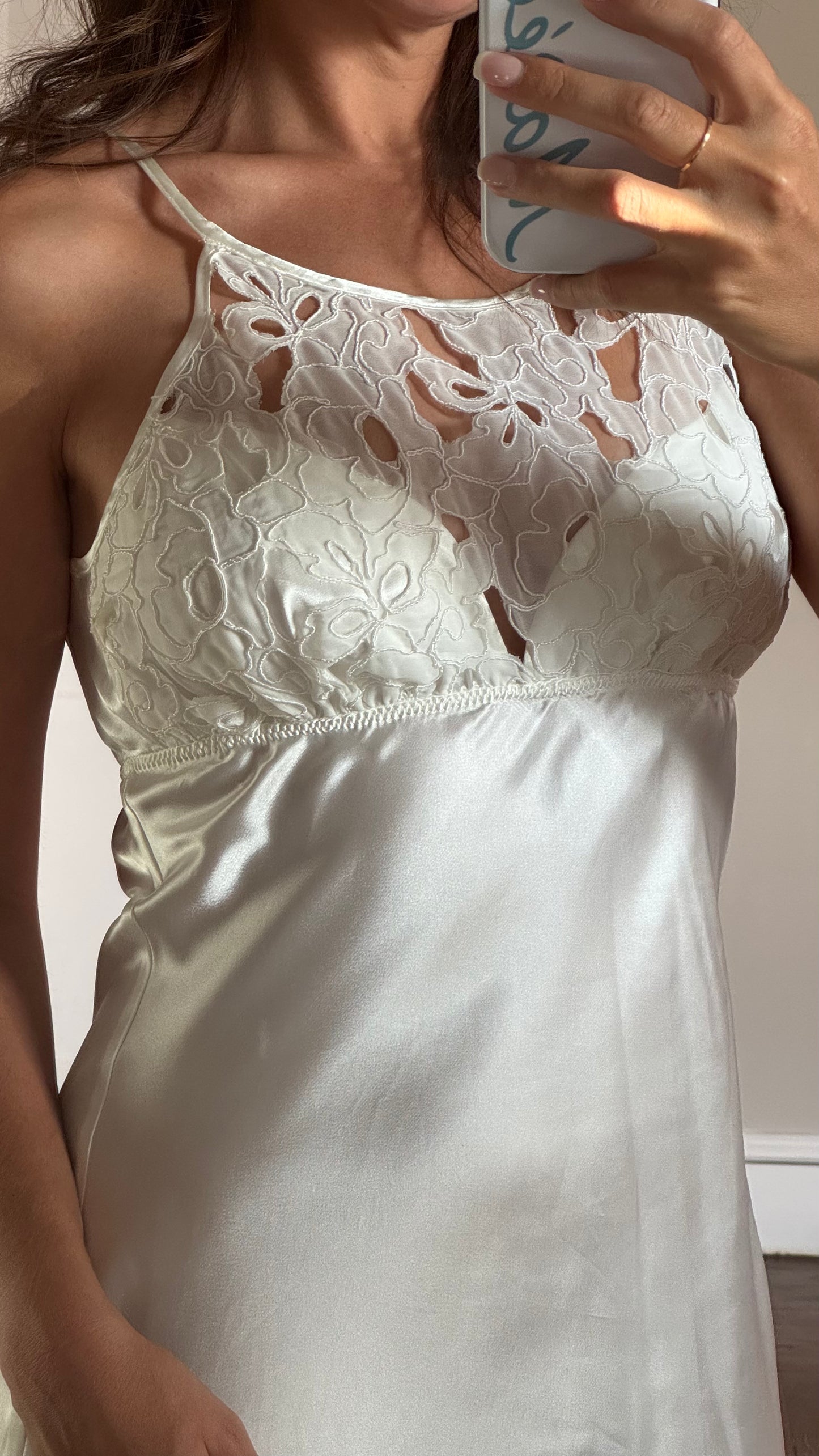 90s Cutout Overlay Flora Slip