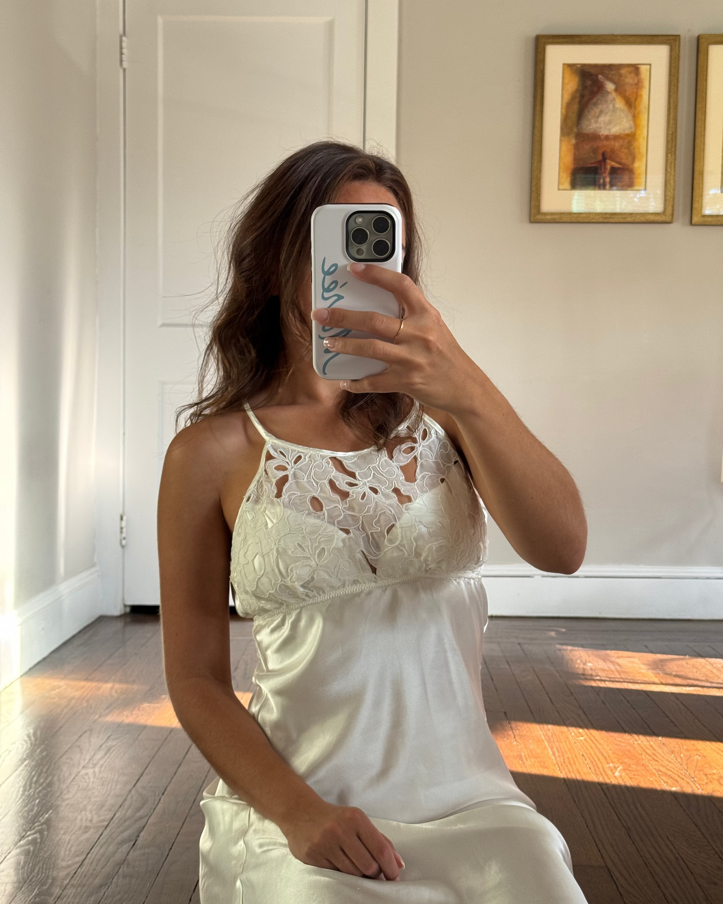 90s Cutout Overlay Flora Slip