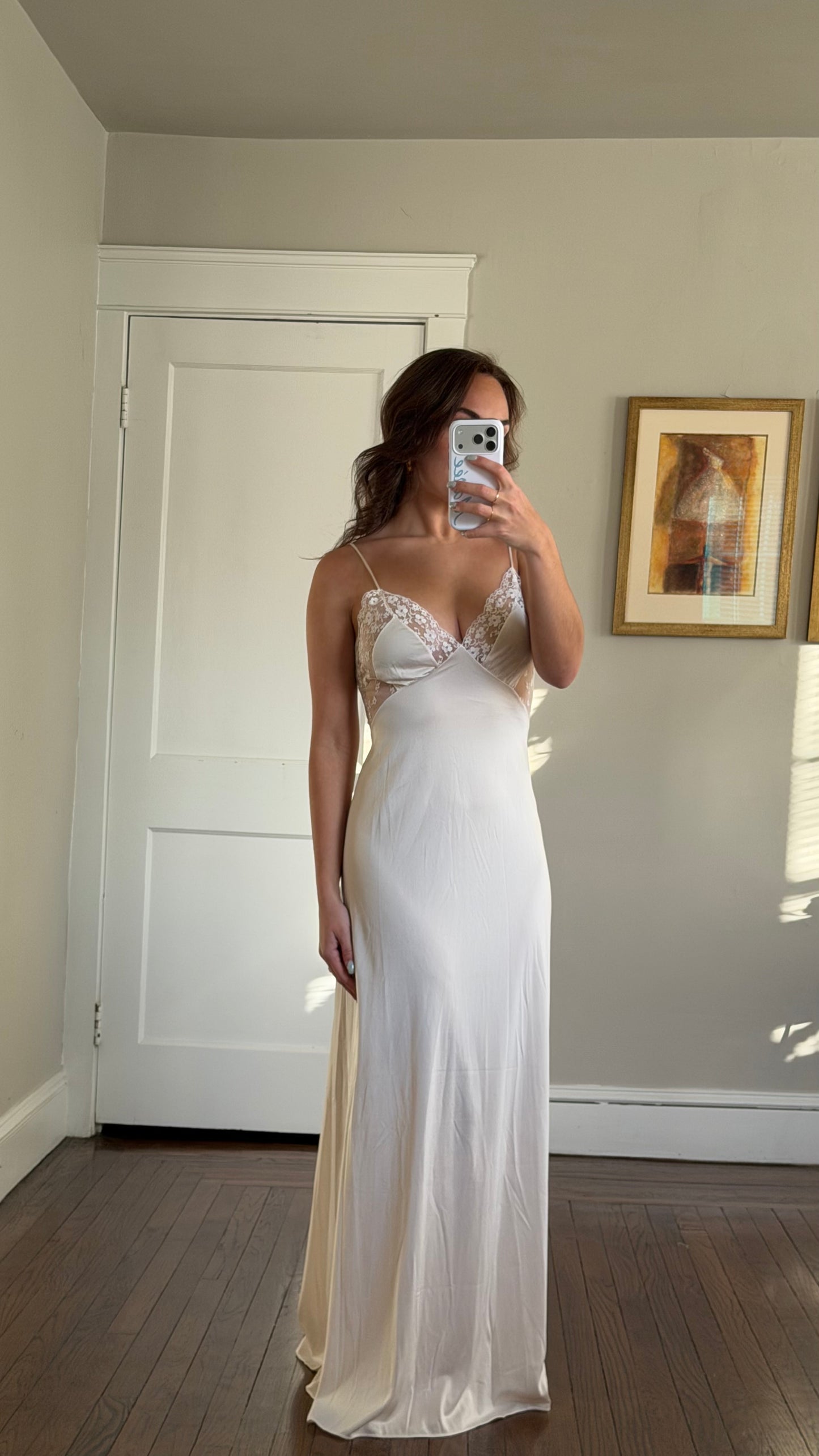 Degradé Blush Floral Lace Slip