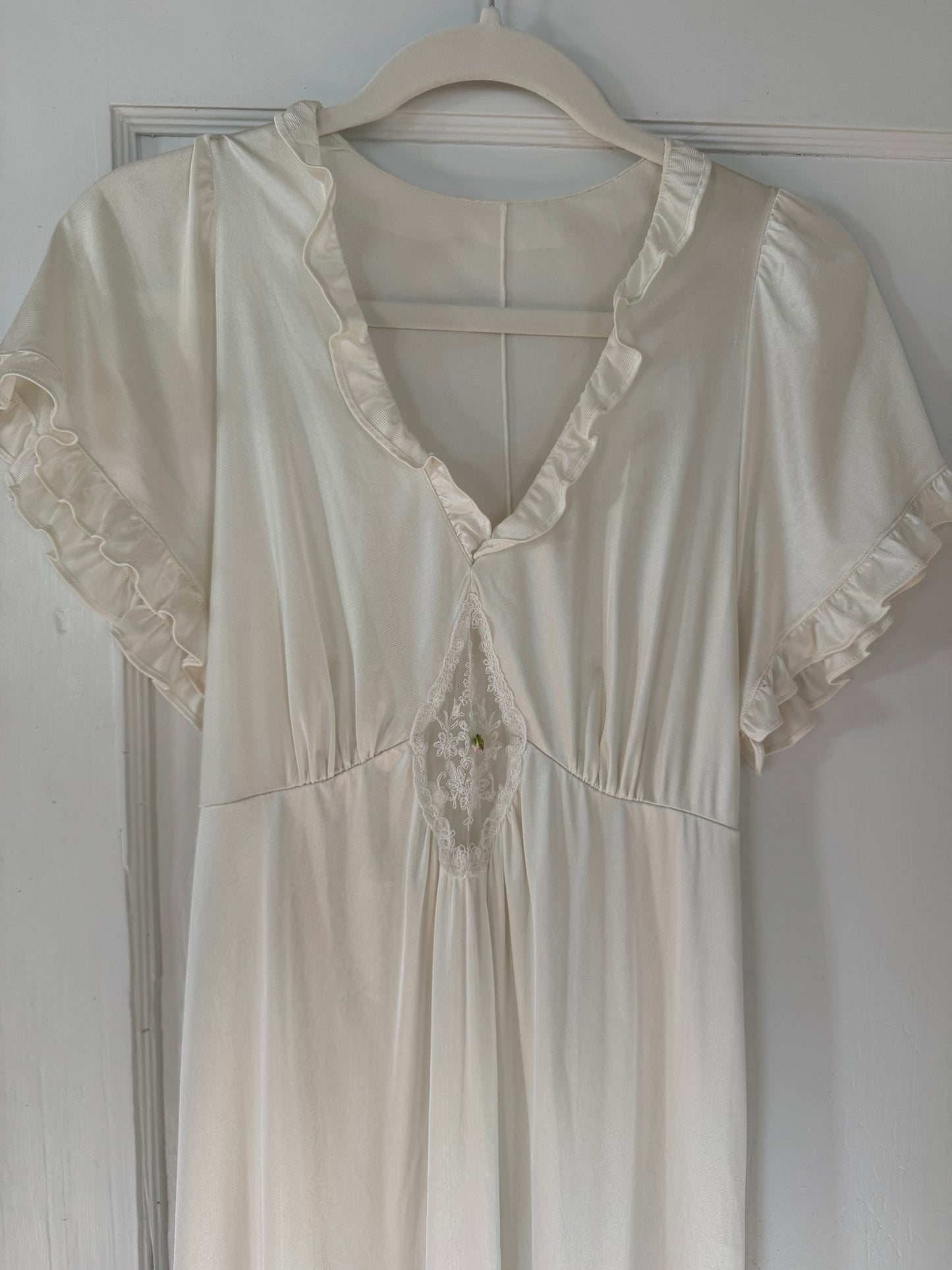 Rare Tom Bezduda Ruffle Sleeve Slip Dress