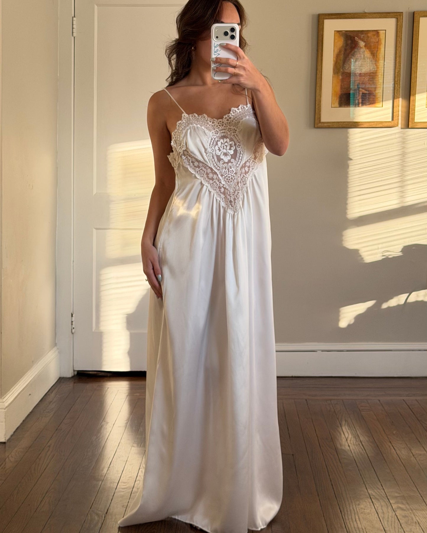 Rare Heart-Shaped Maxi Slip Dress