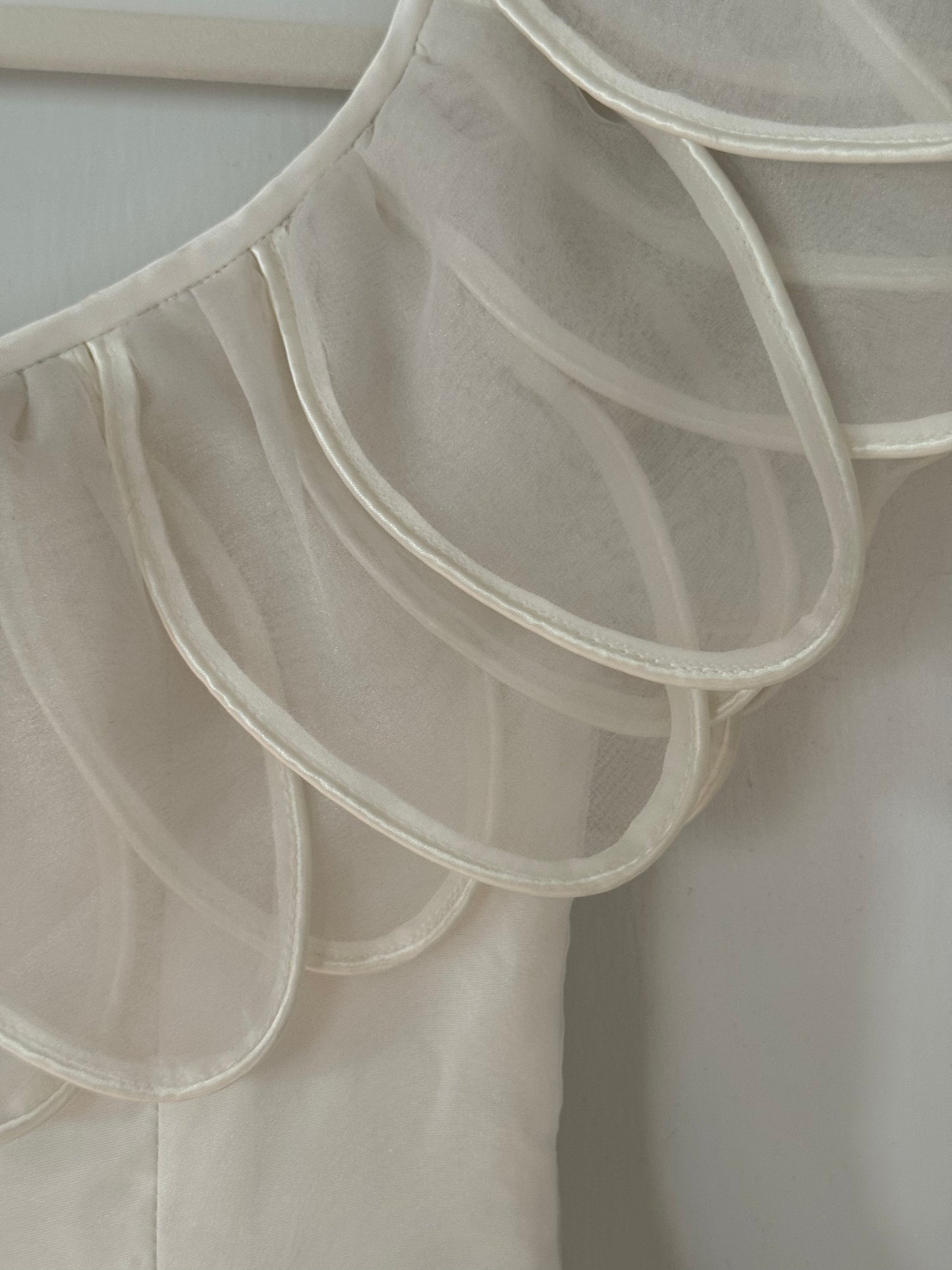 Rare 80s Raggi Florida Off the Shoulder Petal Dress