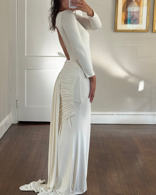 Vintage Open Back Jovani Wedding Dress