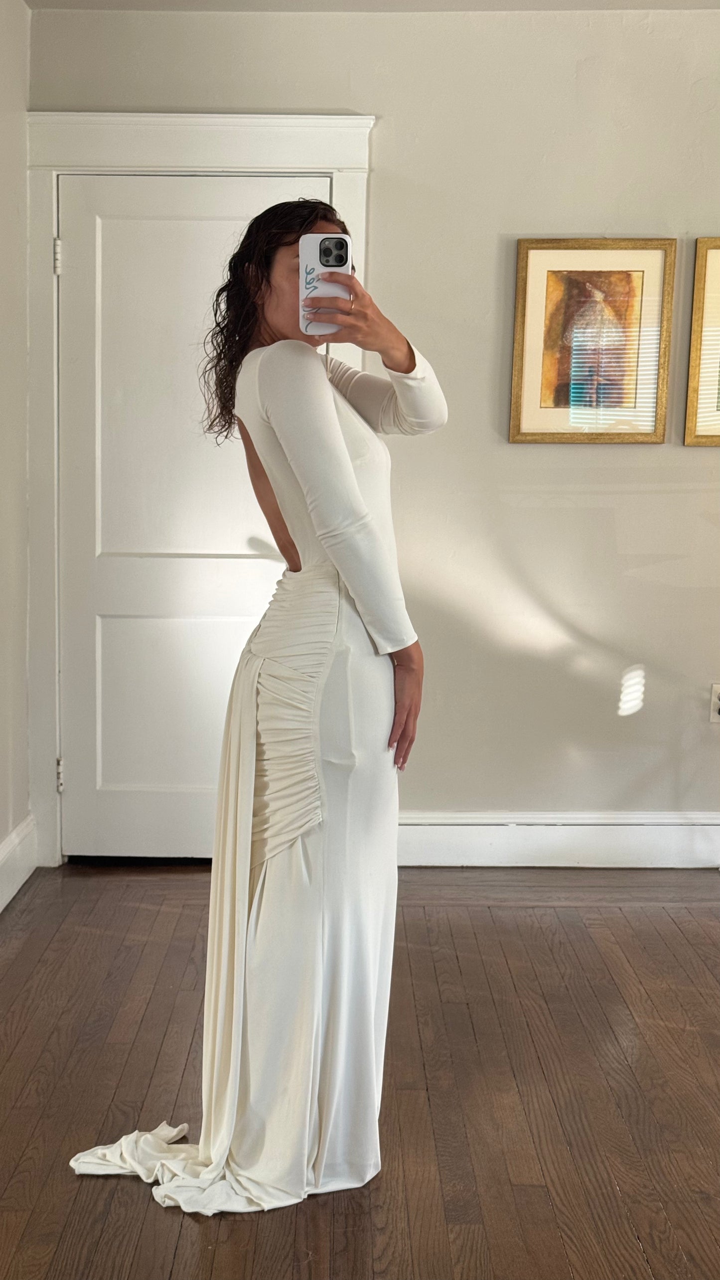 Vintage Open Back Jovani Wedding Dress