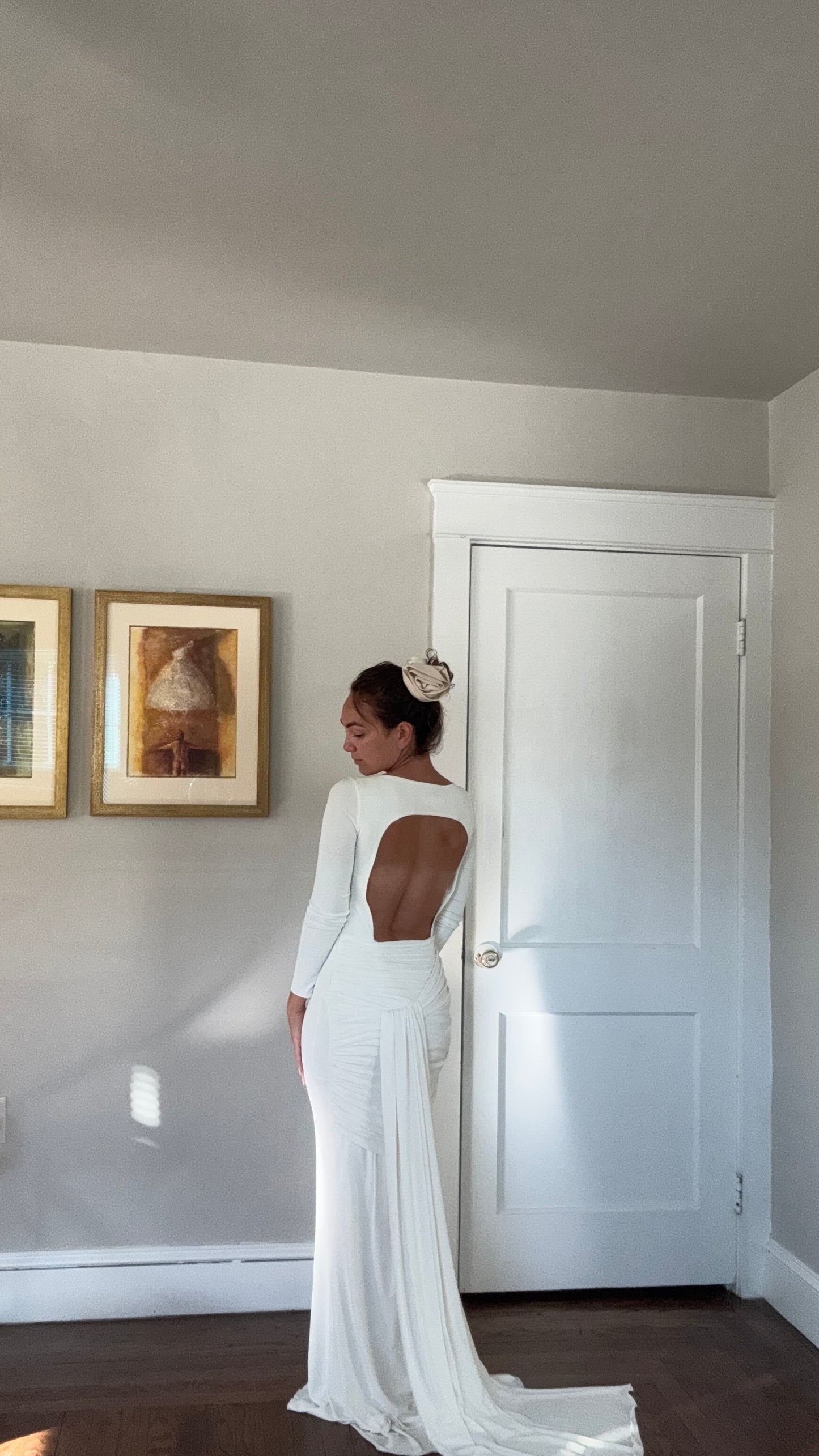 Vintage Open Back Jovani Wedding Dress