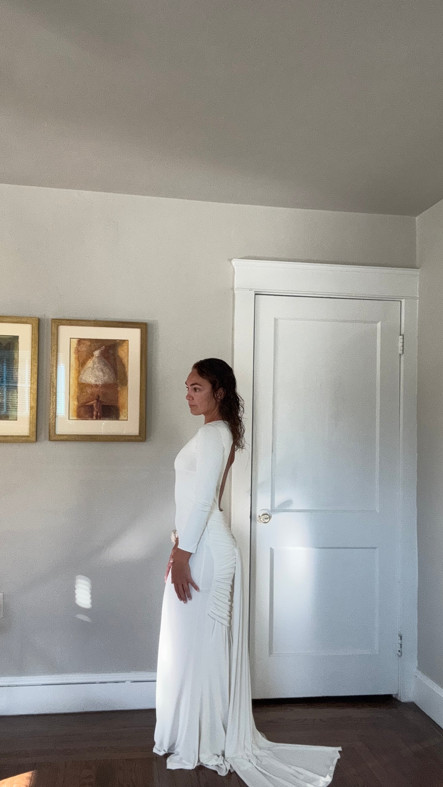 Vintage Open Back Jovani Wedding Dress
