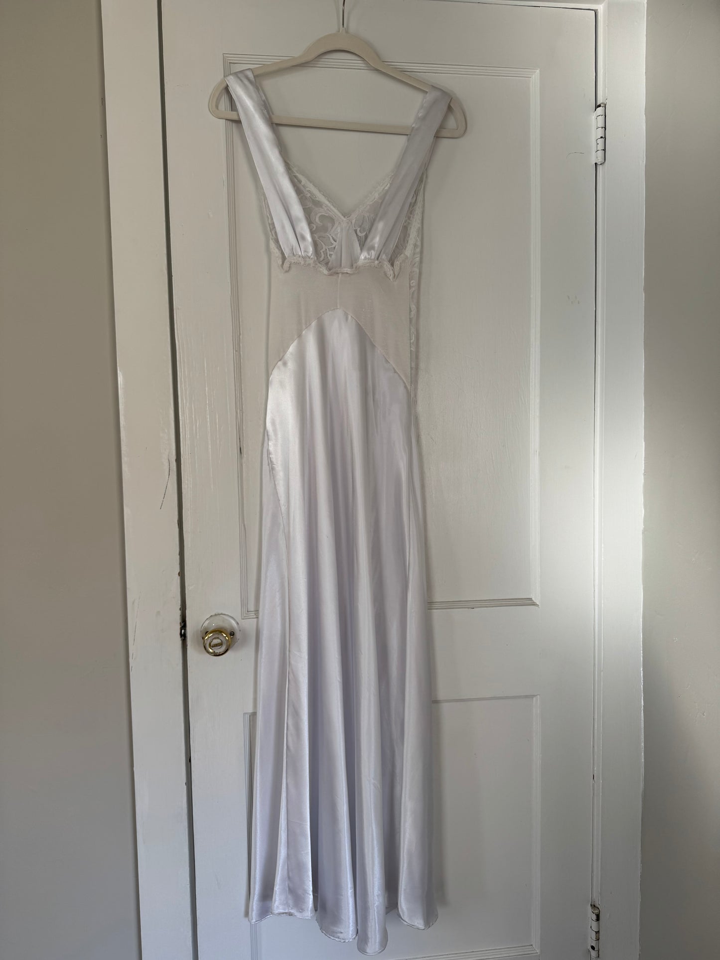 Rare Mara Intimates Lace Rosette & Ribbon Detail Slip Dress