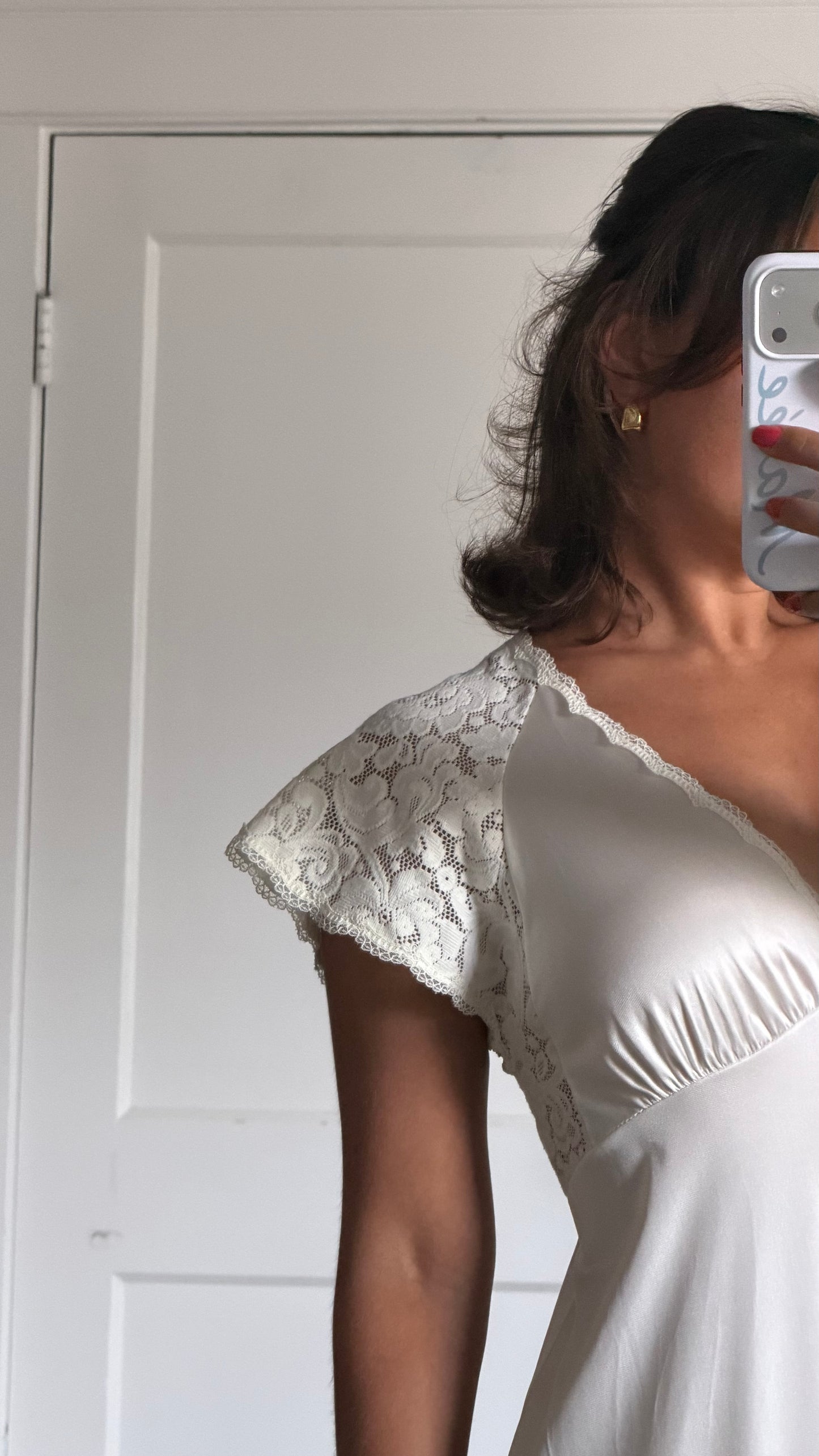 V-Neck Short Sleeve Slip
