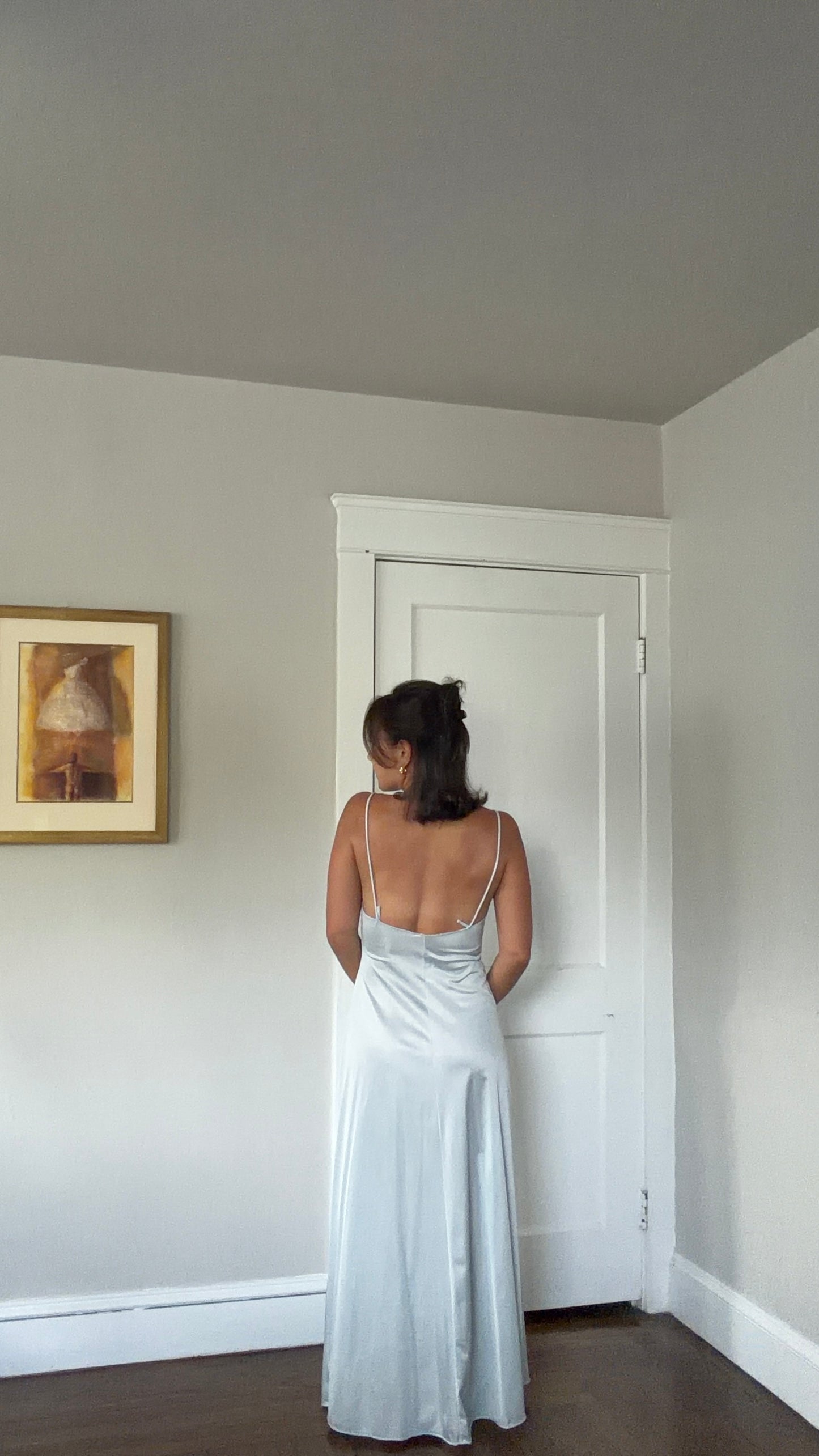 Baby Blue Cutout Slip