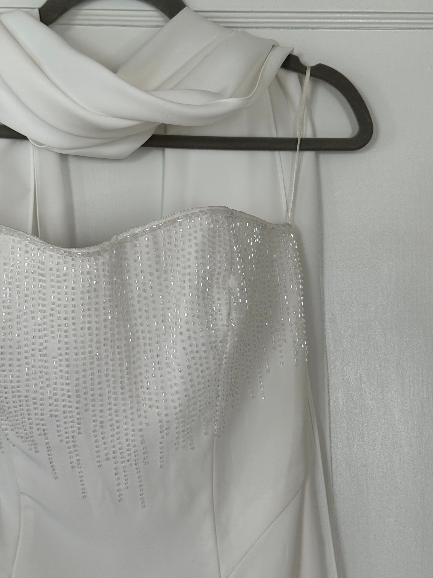 90s/Y2K Cassandra Stone Dress with Matching Neck Scarf