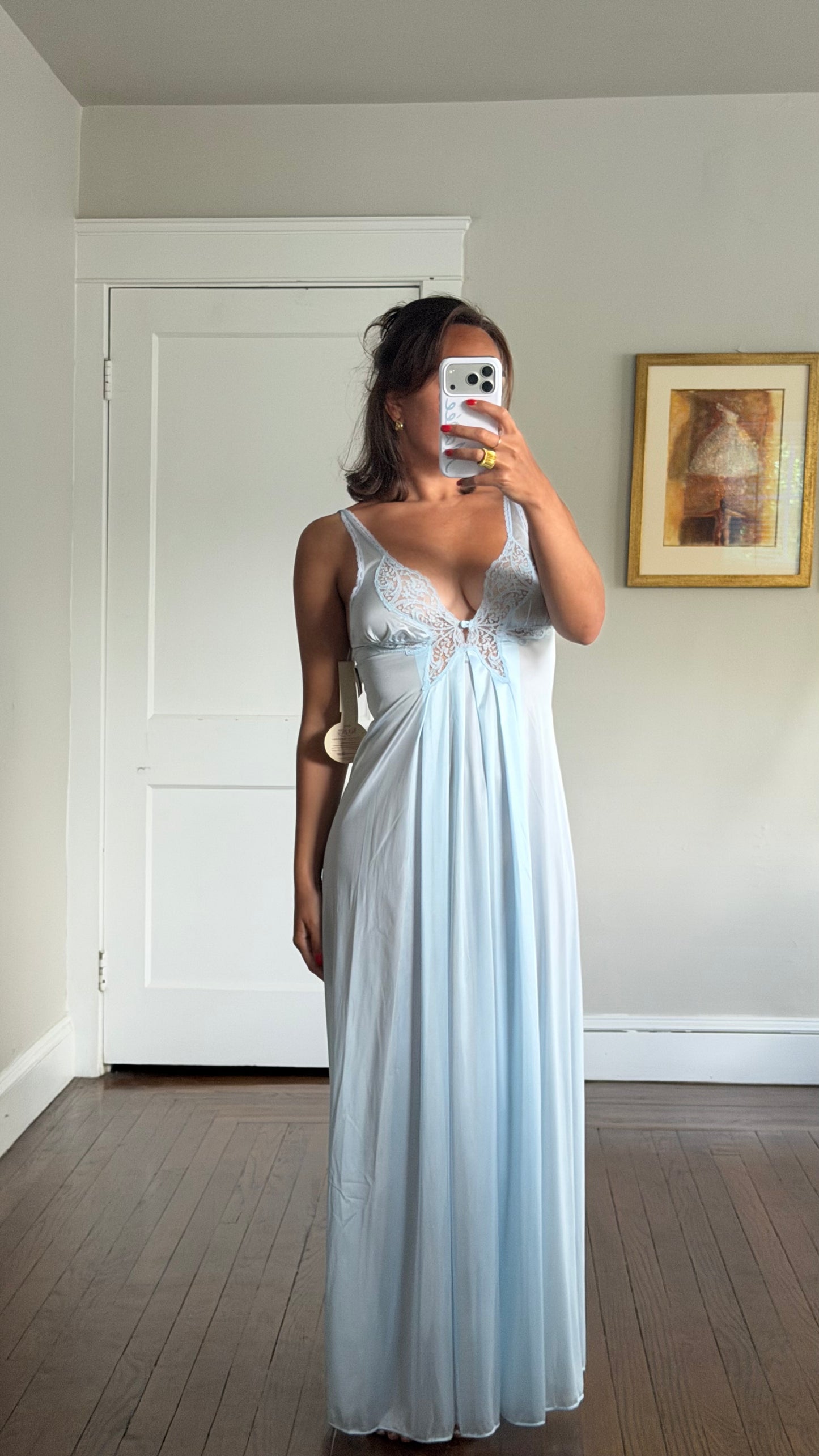 Rare Blue Butterfly Slip