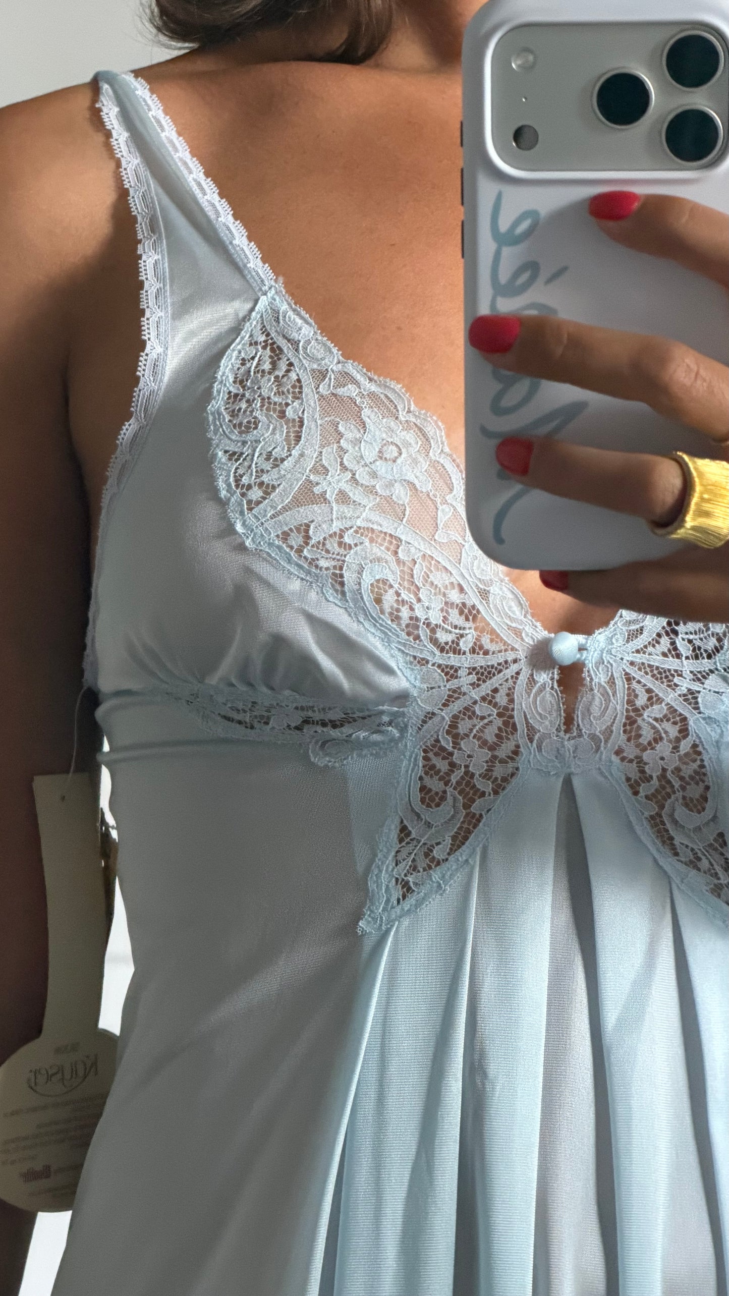 Rare Blue Butterfly Slip