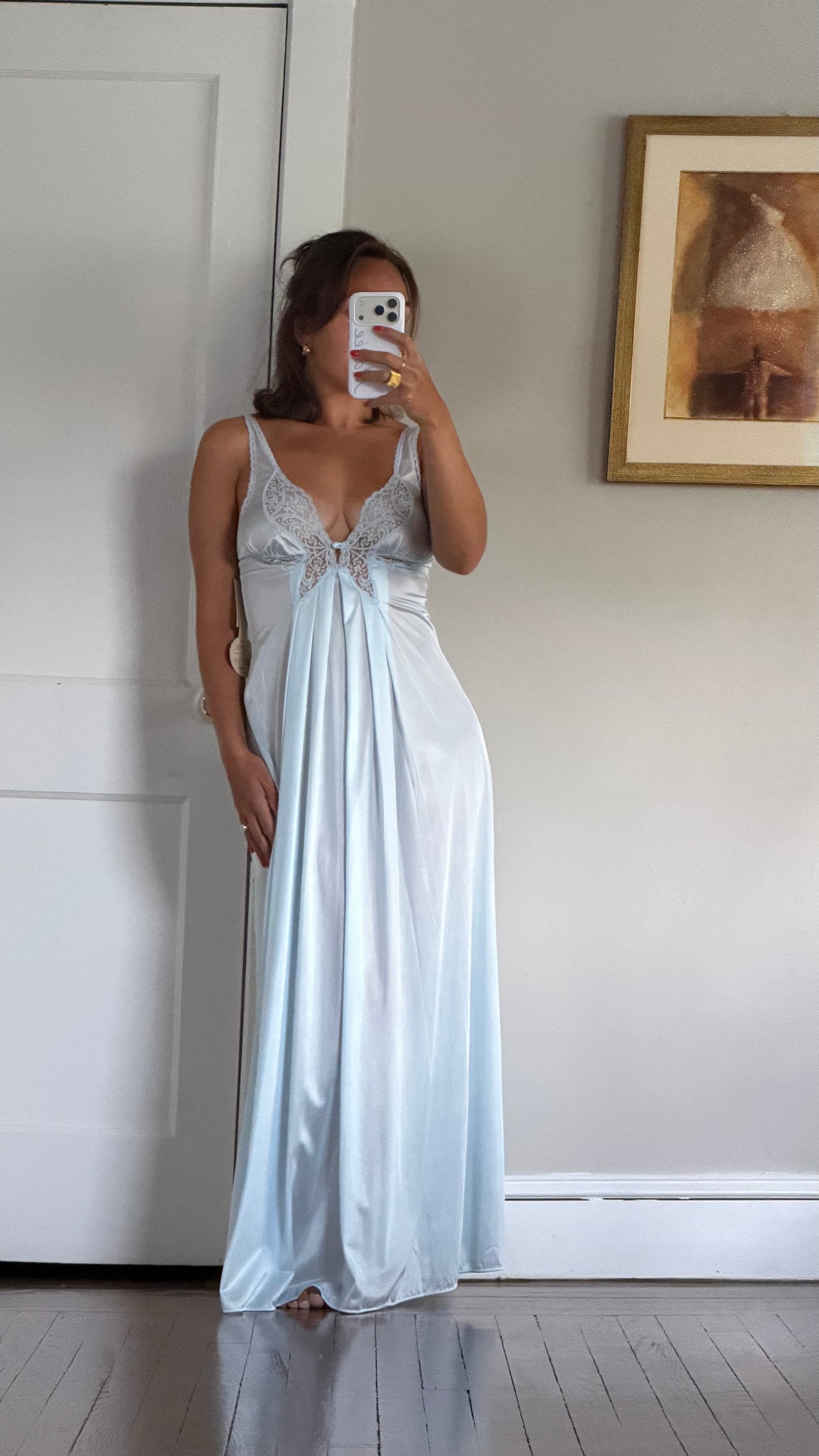 Rare Blue Butterfly Slip