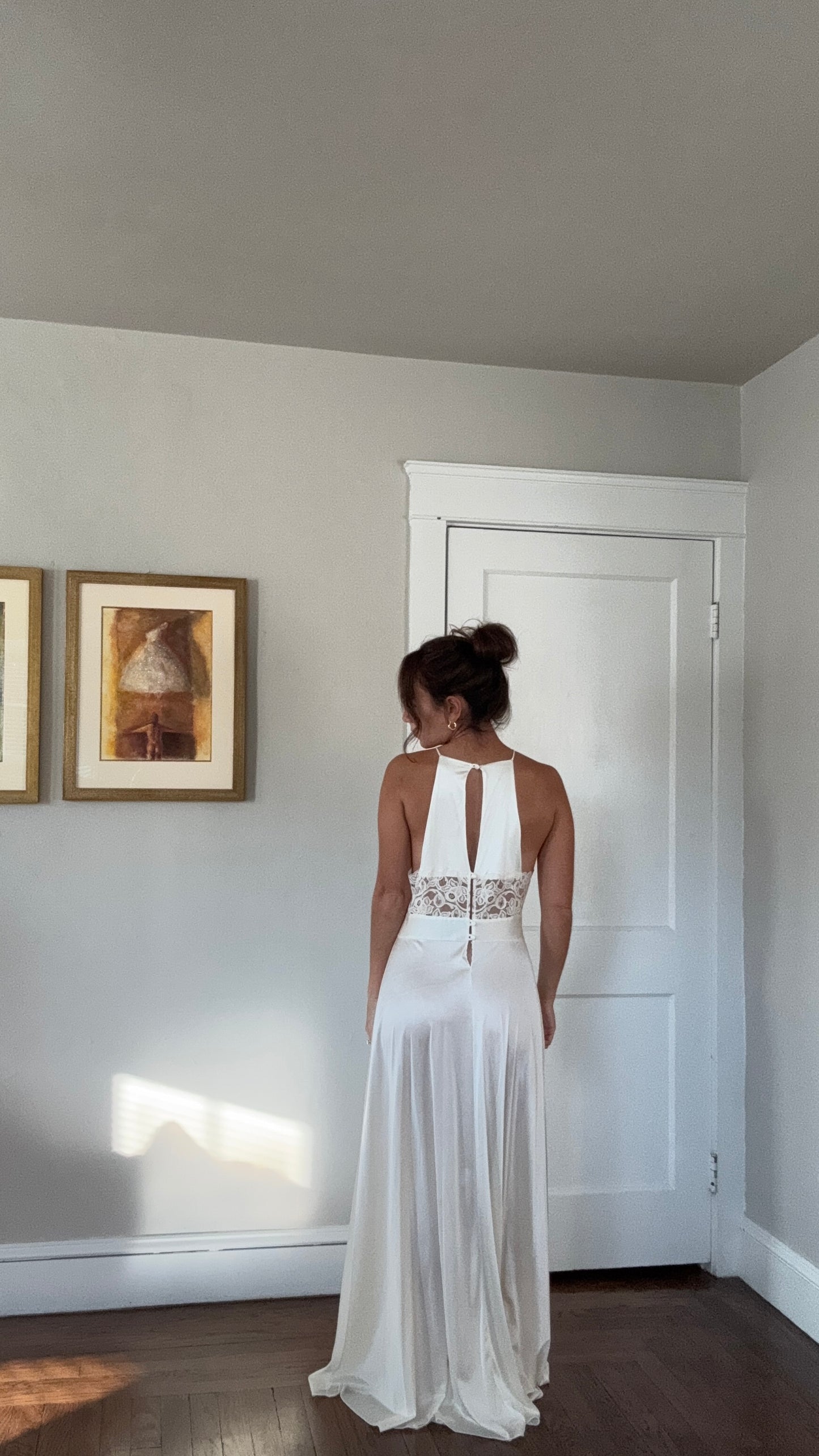 Rare Lily of France Lace Cutout Slip