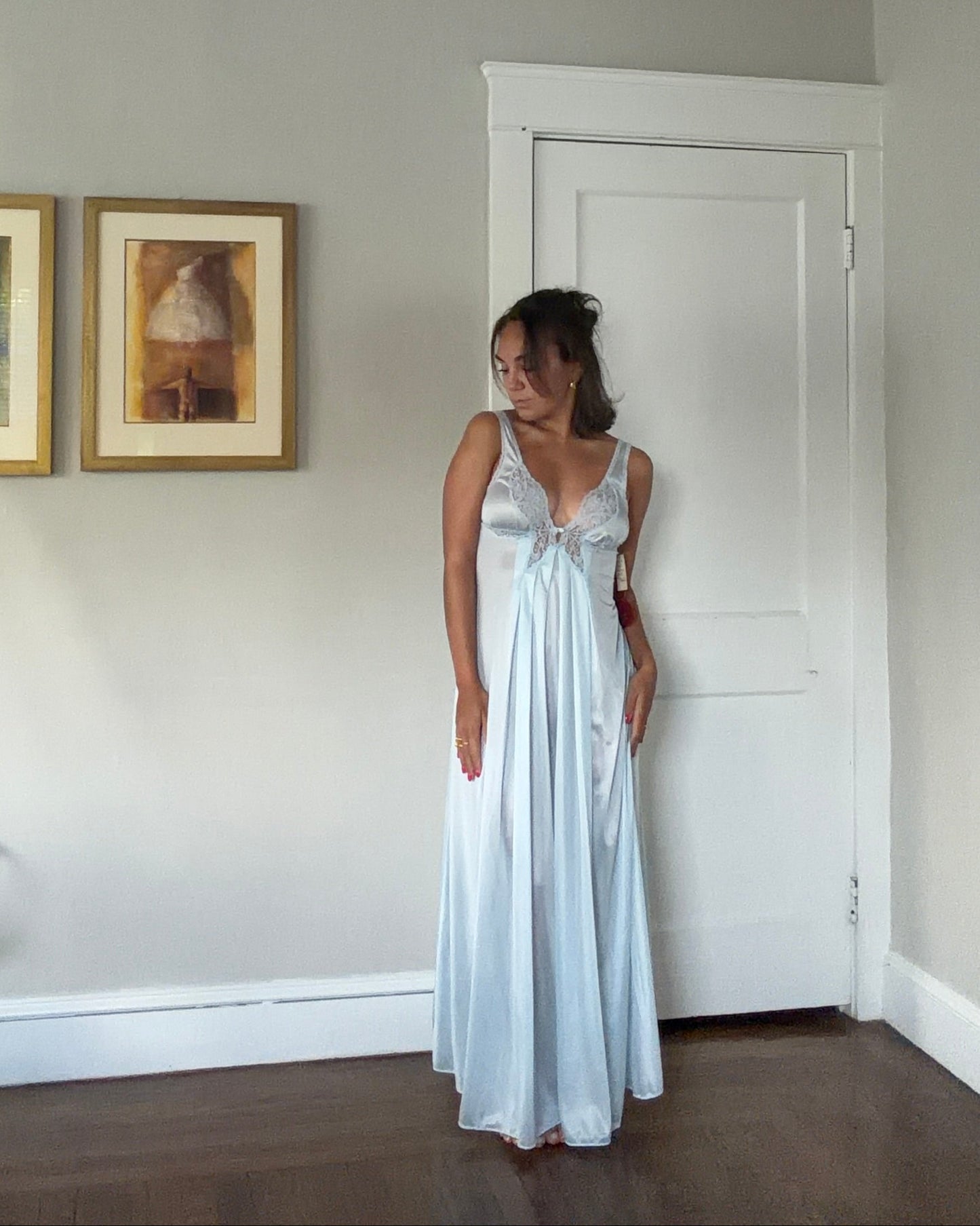 Rare Blue Butterfly Slip